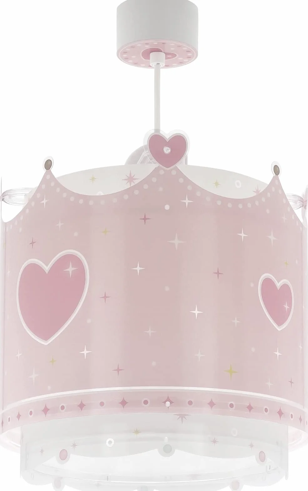 Dalber Lampe Suspension Enfant Little Queen Couronne Princesse E27