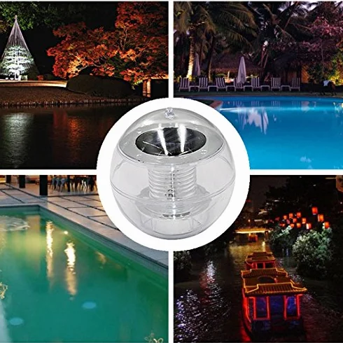 Lampe Solaire LED Flottante Boule, Lumière de Piscine colorée, Plein air Patio