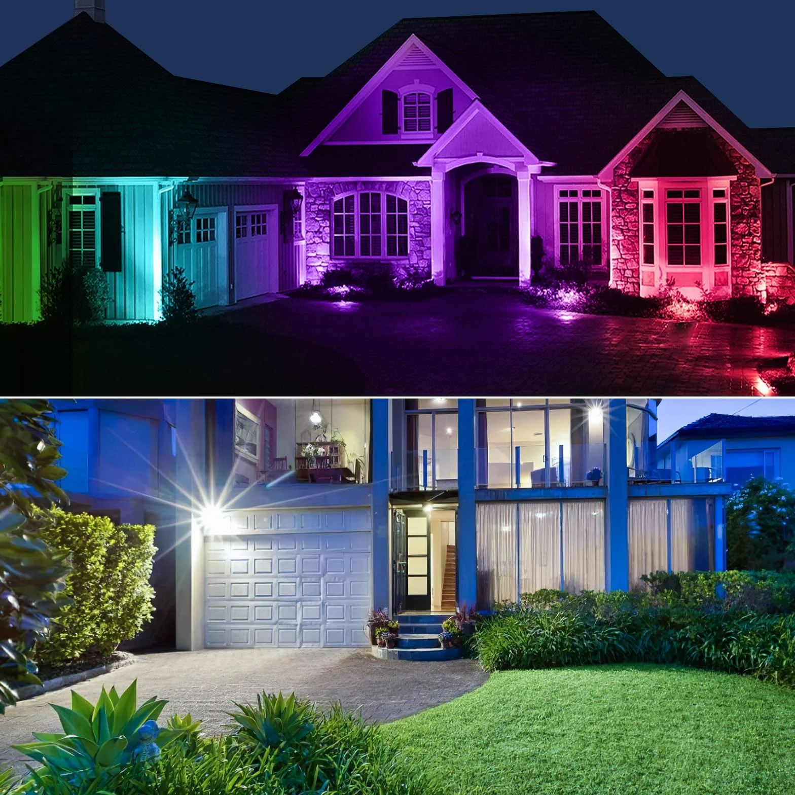 Projecteur LED RGB Exterieur 60W IP66 MEIKEE 10 Couleurs 12 Modes avec Télécommande