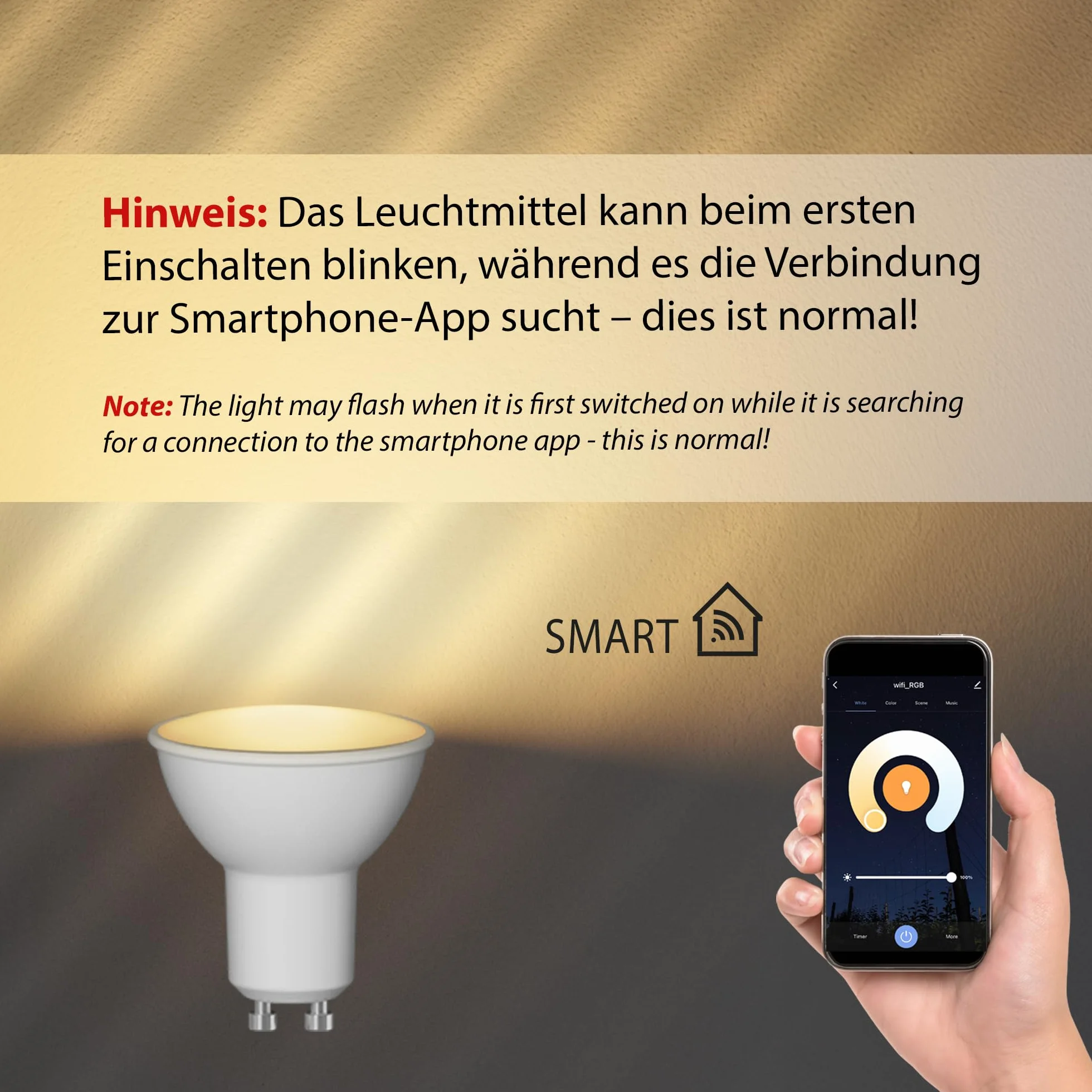 ledscom.de MIBU Projecteur de jardin acier inoxydable noir ampoule LED Smart Home RGBW GU10 5,41W 473lm