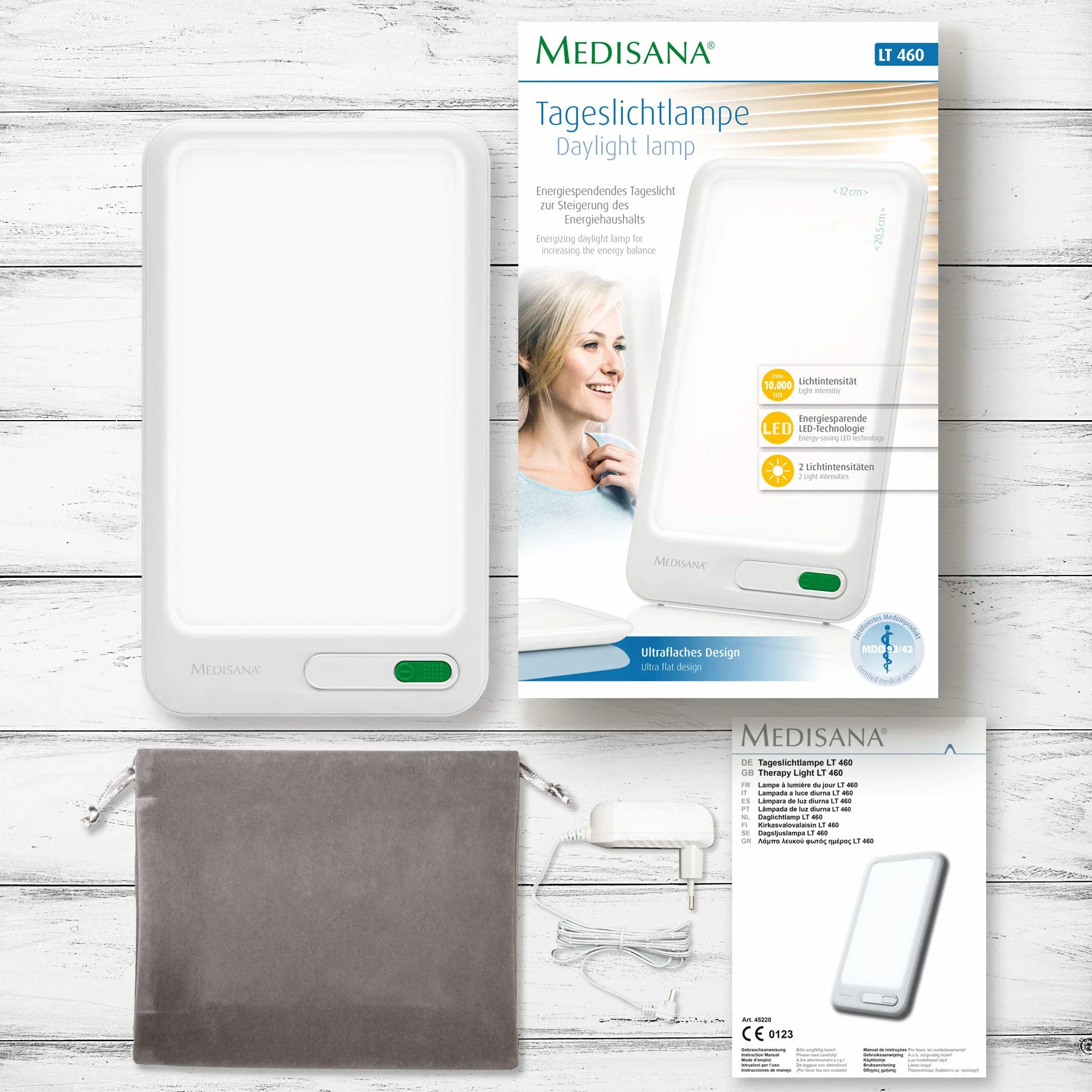 Medisana LT 460 lampe à lumière du jour 10.000 Lux luminothérapie LED