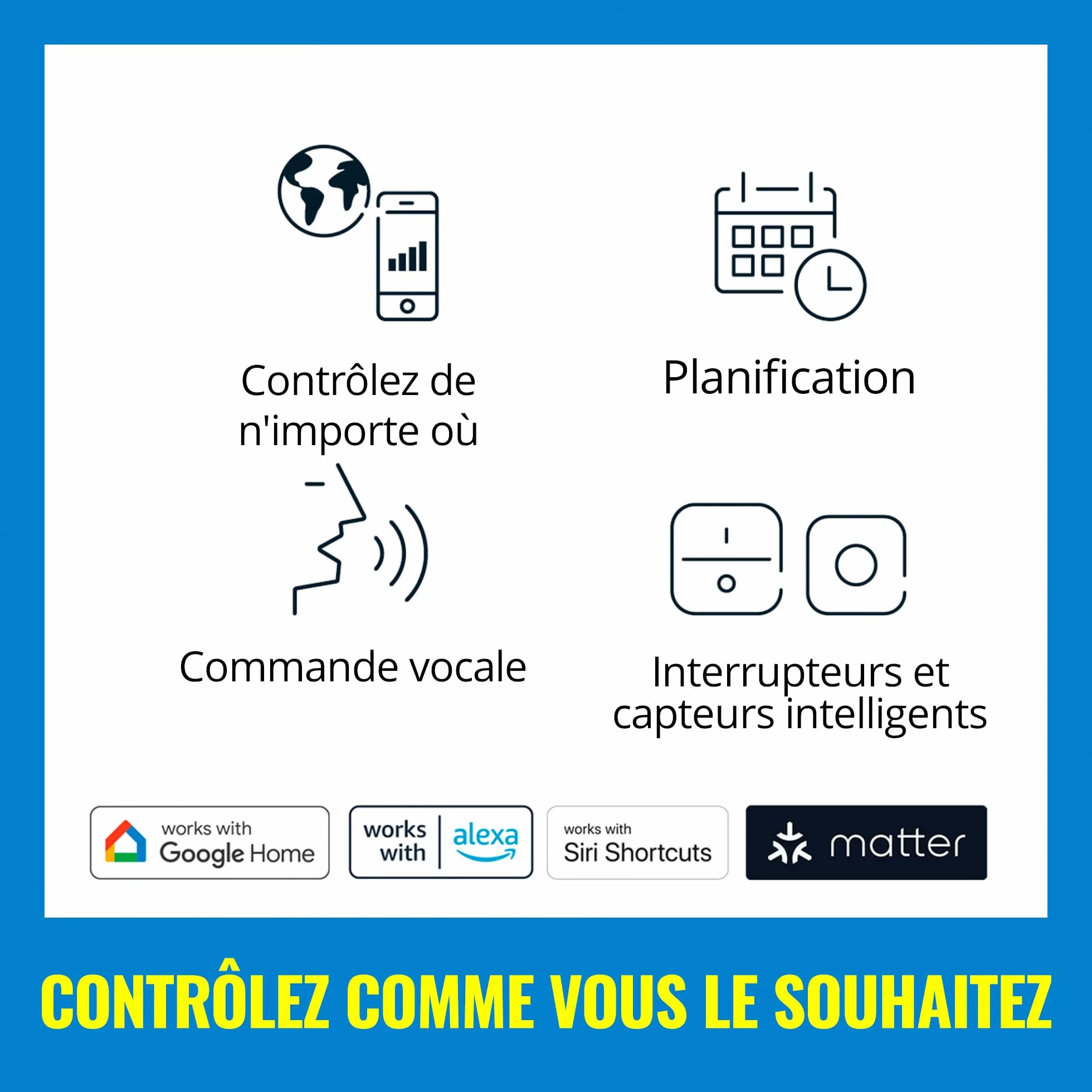 WiZ ampoule Wi-Fi E14 40W 470 lumen compatible Alexa Google Assistant Apple HomeKit