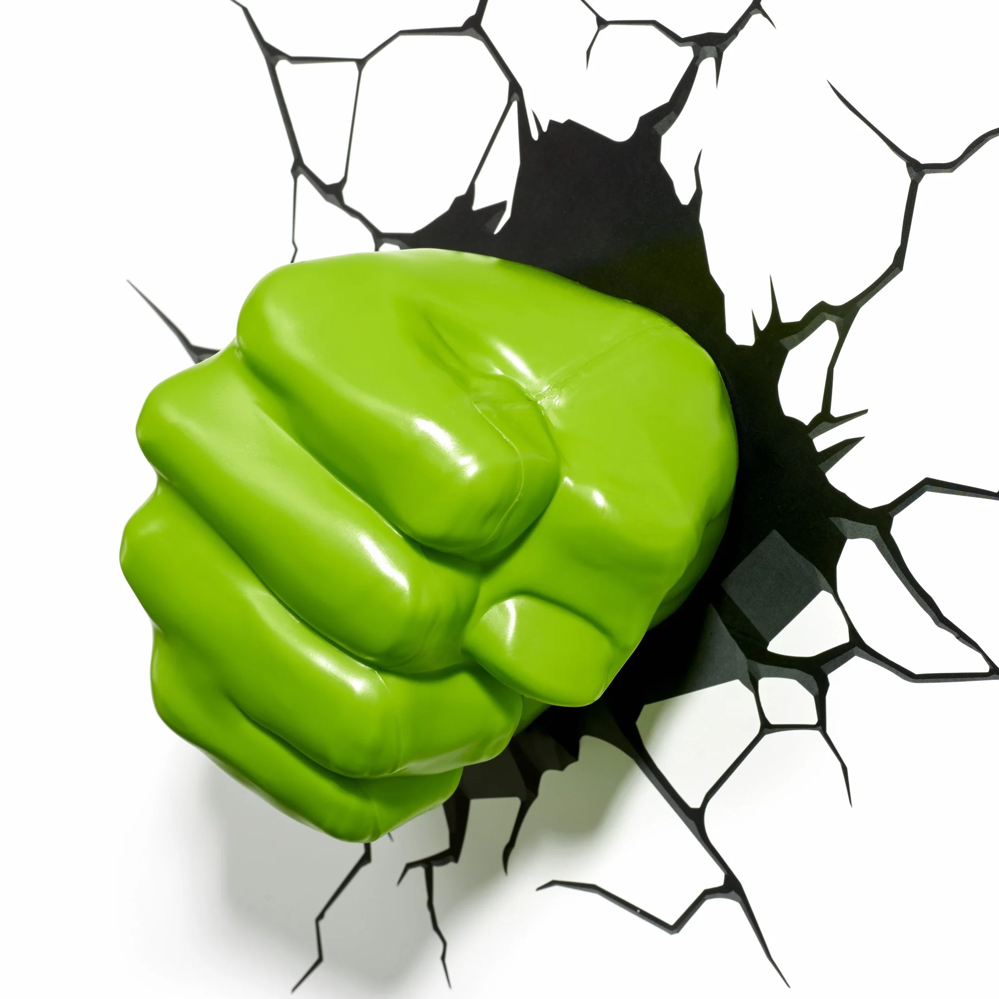 Marvel Hulk Fist 3D Wall Light, Plastique, Green