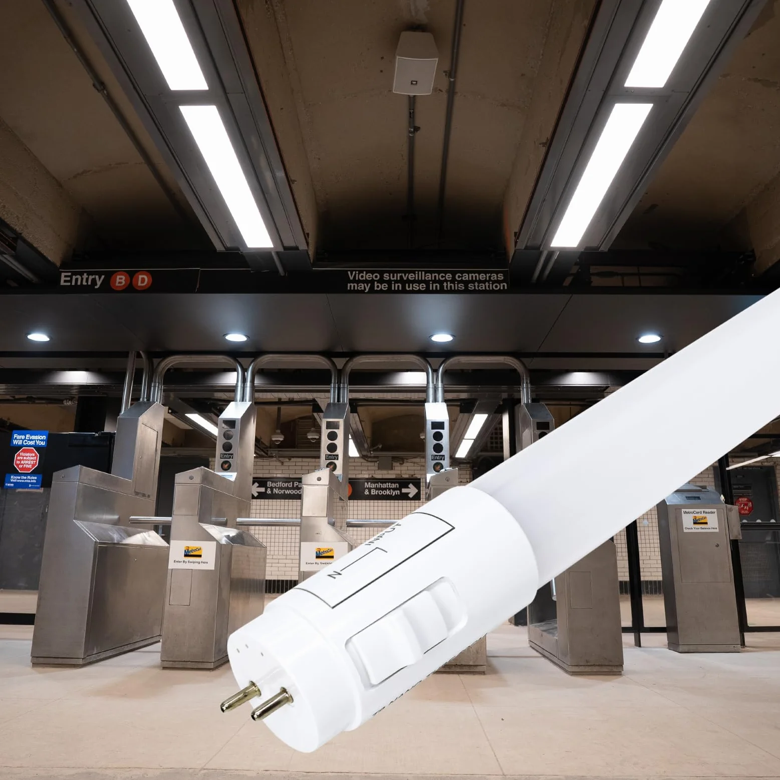 LED ATOMANT Lot de 48x Tube LED 60cm 9W CCT 1100 Lumens T8 Standard