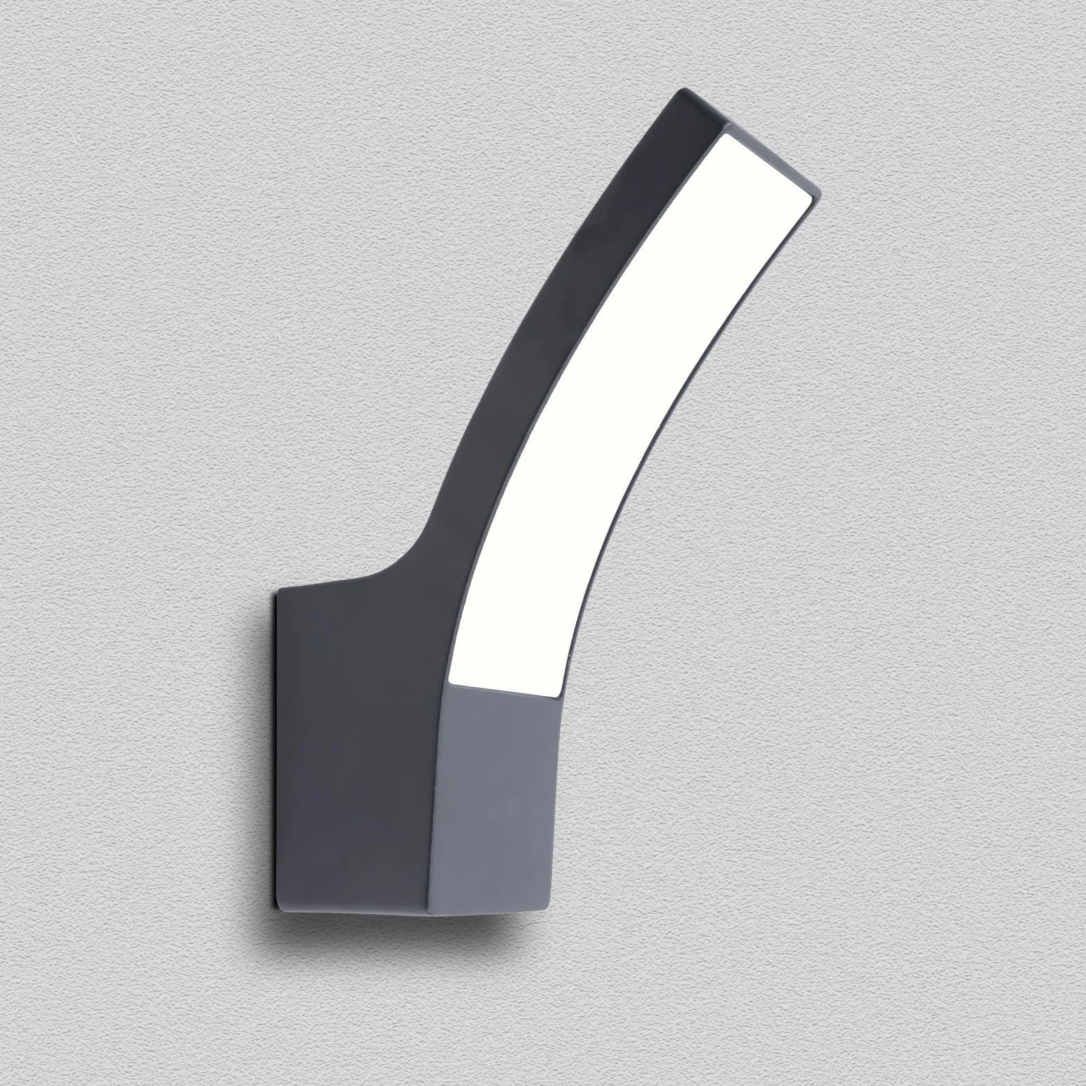 Applique Murale LED Extérieure Aluminium 1600lm IP65 Blanc Chaud 3000K Noir Mat