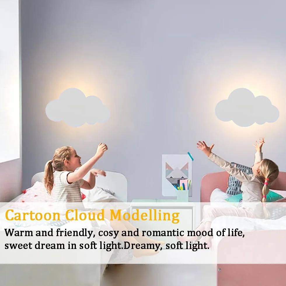 Lampe Murale LED avec Interrupteur Tactile Veilleuse Enfant Dimmable Blanc Chaud Prise Intérieur Moderne
