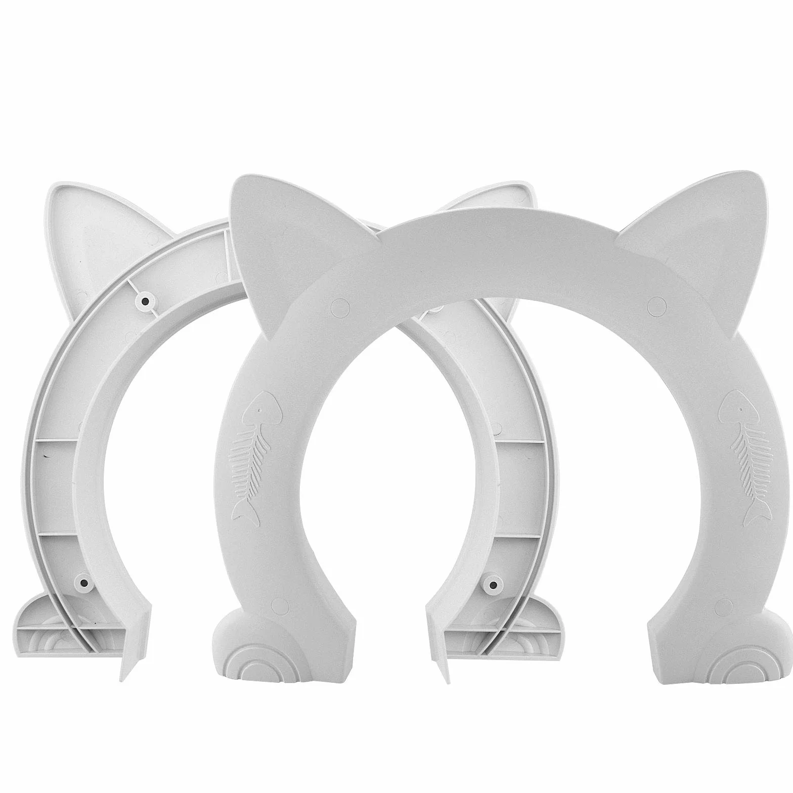 Chat chatière adaptée aux chats petite moyenne grande taille toilettes maison bassin