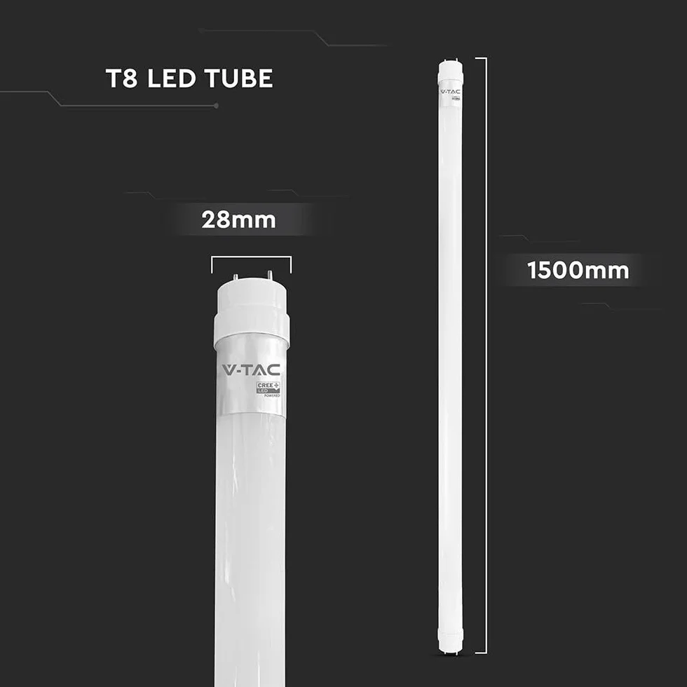 Lot de 10 tubes LED T8 150 cm 20 W 2100 lm 6500 K