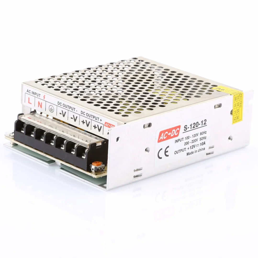 LEDMO 12V 10A Convertisseur AC 110/220V to DC Commutation Alimentation 120W
