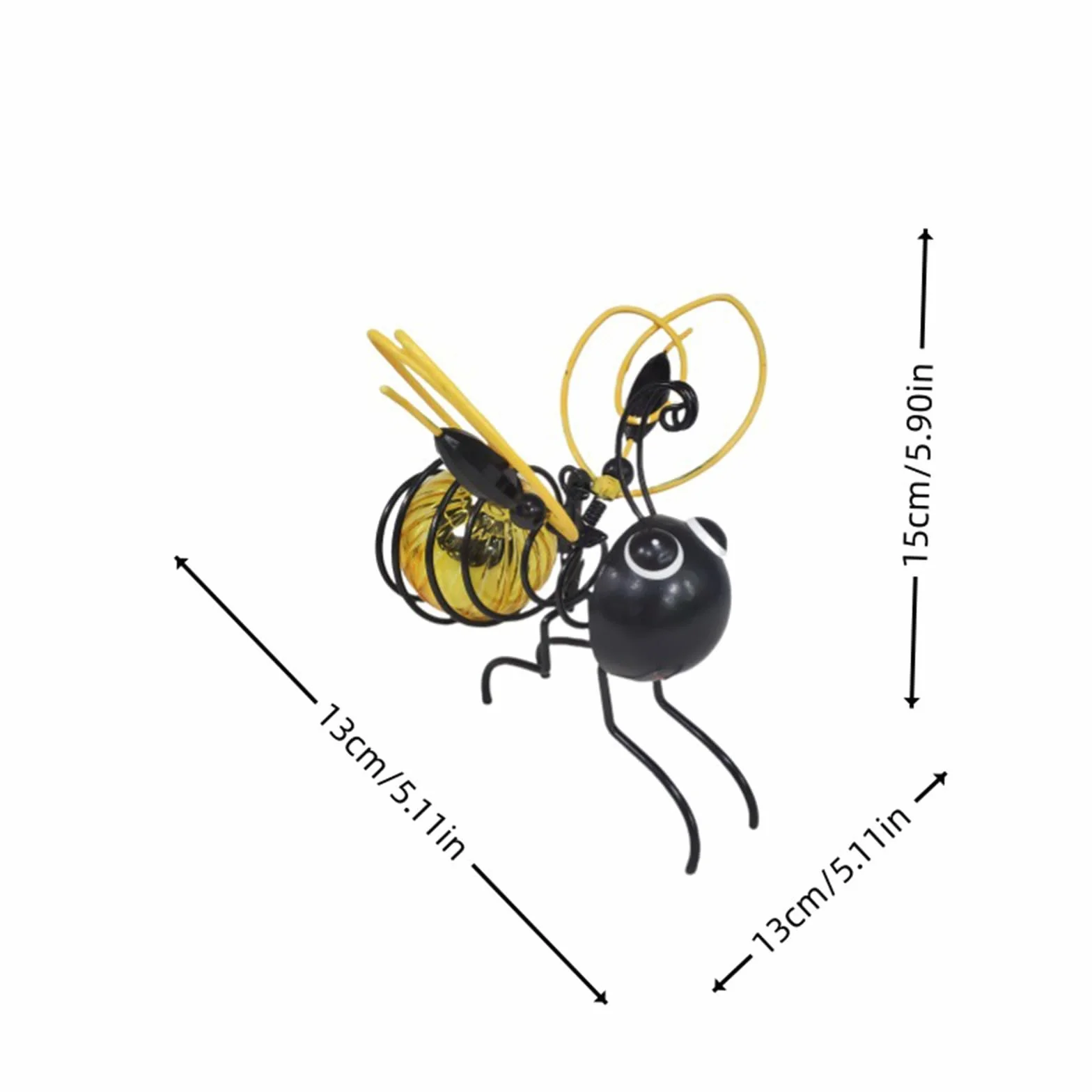 Lampe Solaire Abeille Suspendue, Lanterne Jardin LED Solaire, Guirlande Lumineuse Animaux