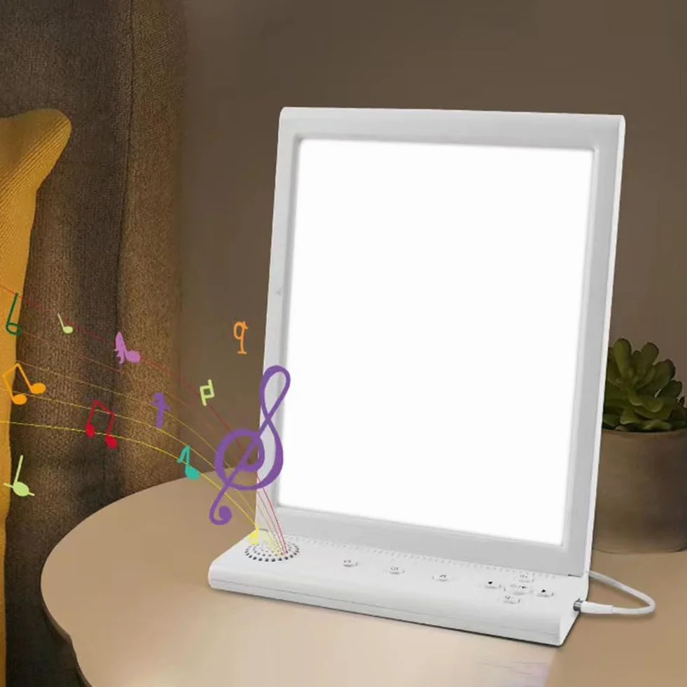 Lampe LED 20000 Lux 3 Températures de Couleur 6 Minuteries Touch Control Réglable Blanc Froid et Chaud