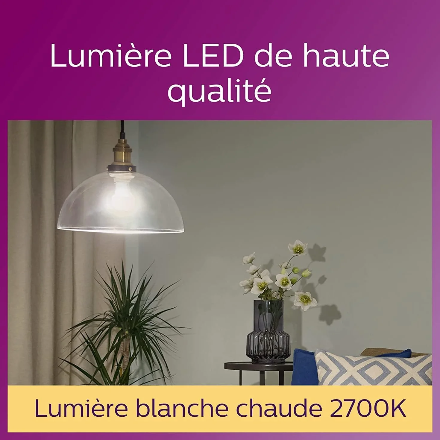 Philips Lot de 2 ampoules LED Classic E14 40 W équivalent blanc chaud mat