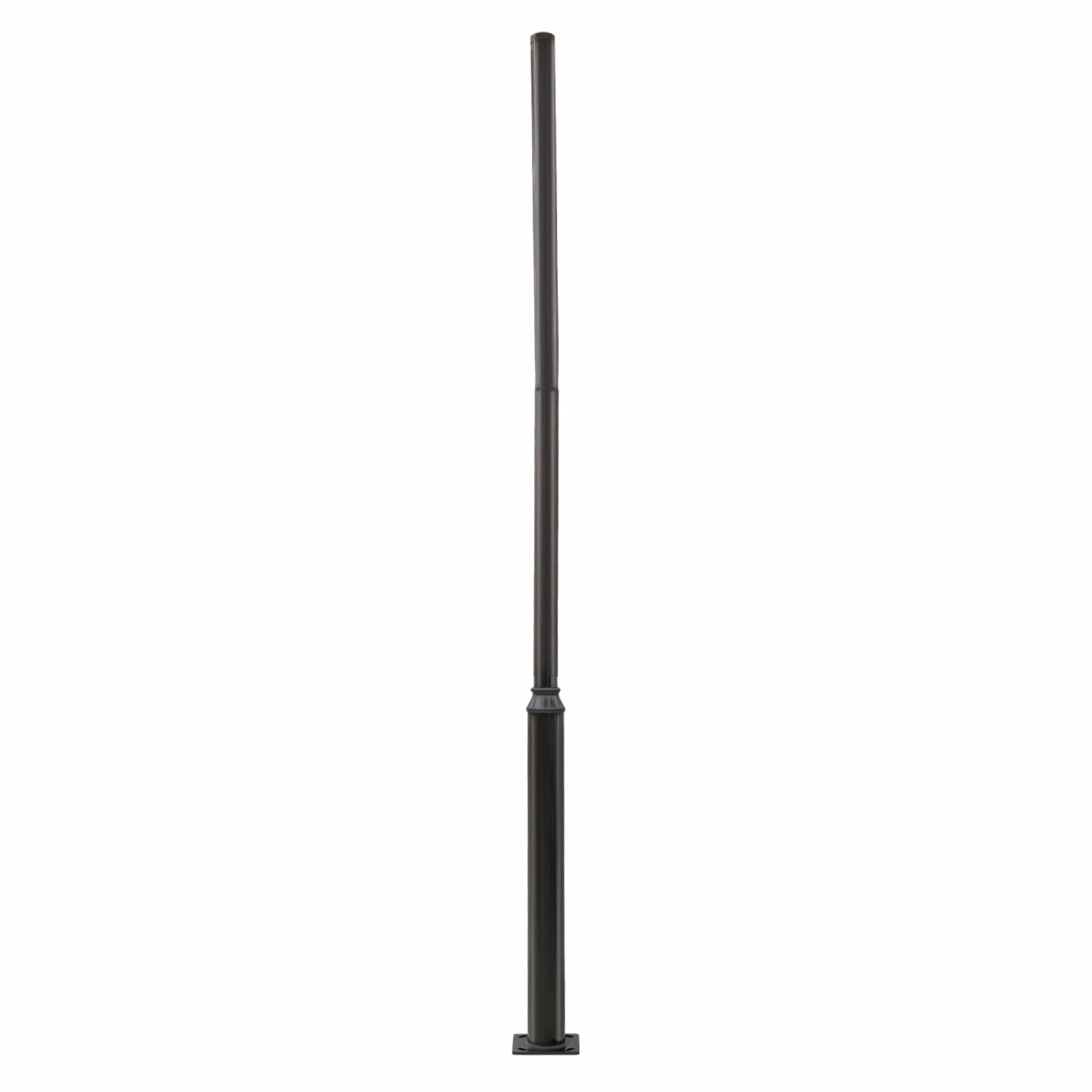 Poteau Solaire pour Lampadaire 5 m, Mât Divisé pour Terrasse, Éclairage Extérieur