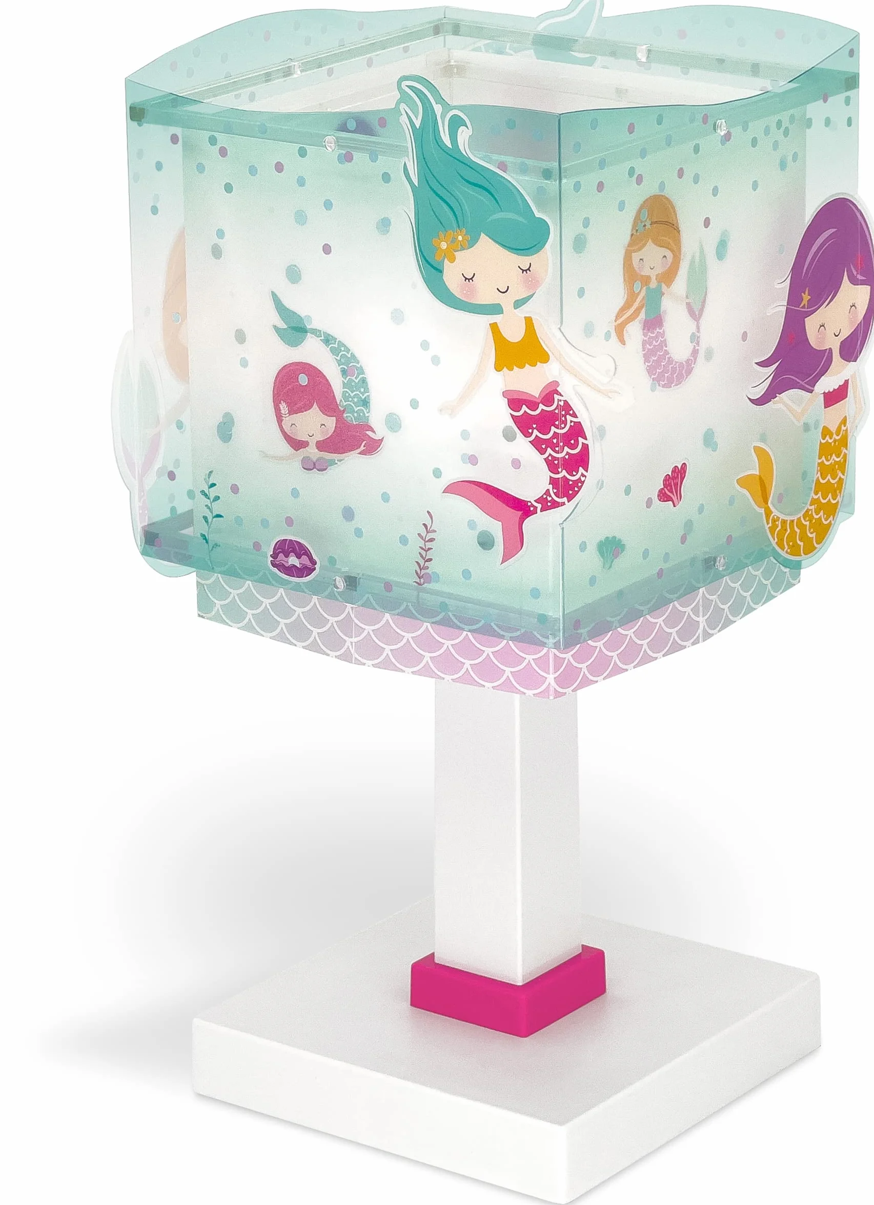 Dalber lampe de chevet enfant Sirènes Mermaids E14 Turquoise