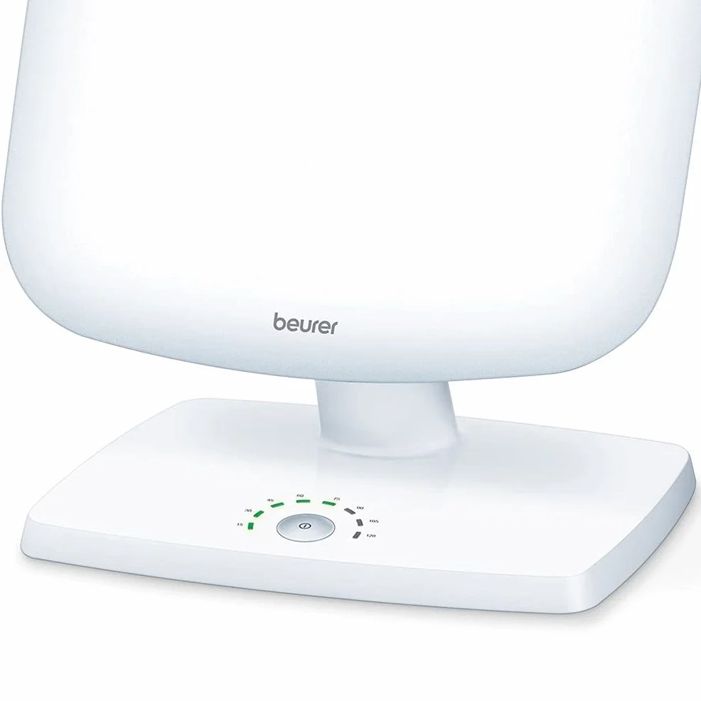 Beurer TL 90 Lampe de luminothérapie à inclinaison variable, affichage durée traitement, blanc