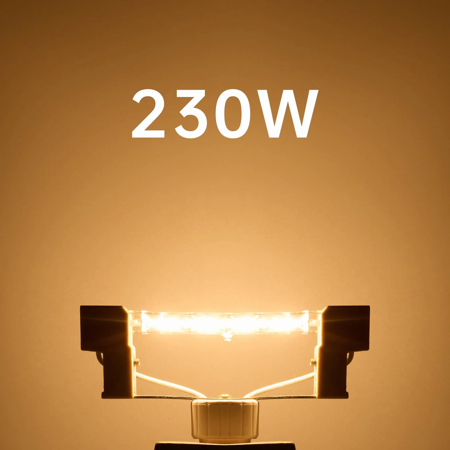 Tomosu R7s Ampoule Halogène 118mm 230W 4650LM 230V Dimmable Blanc Chaud 2800K Lot de 6