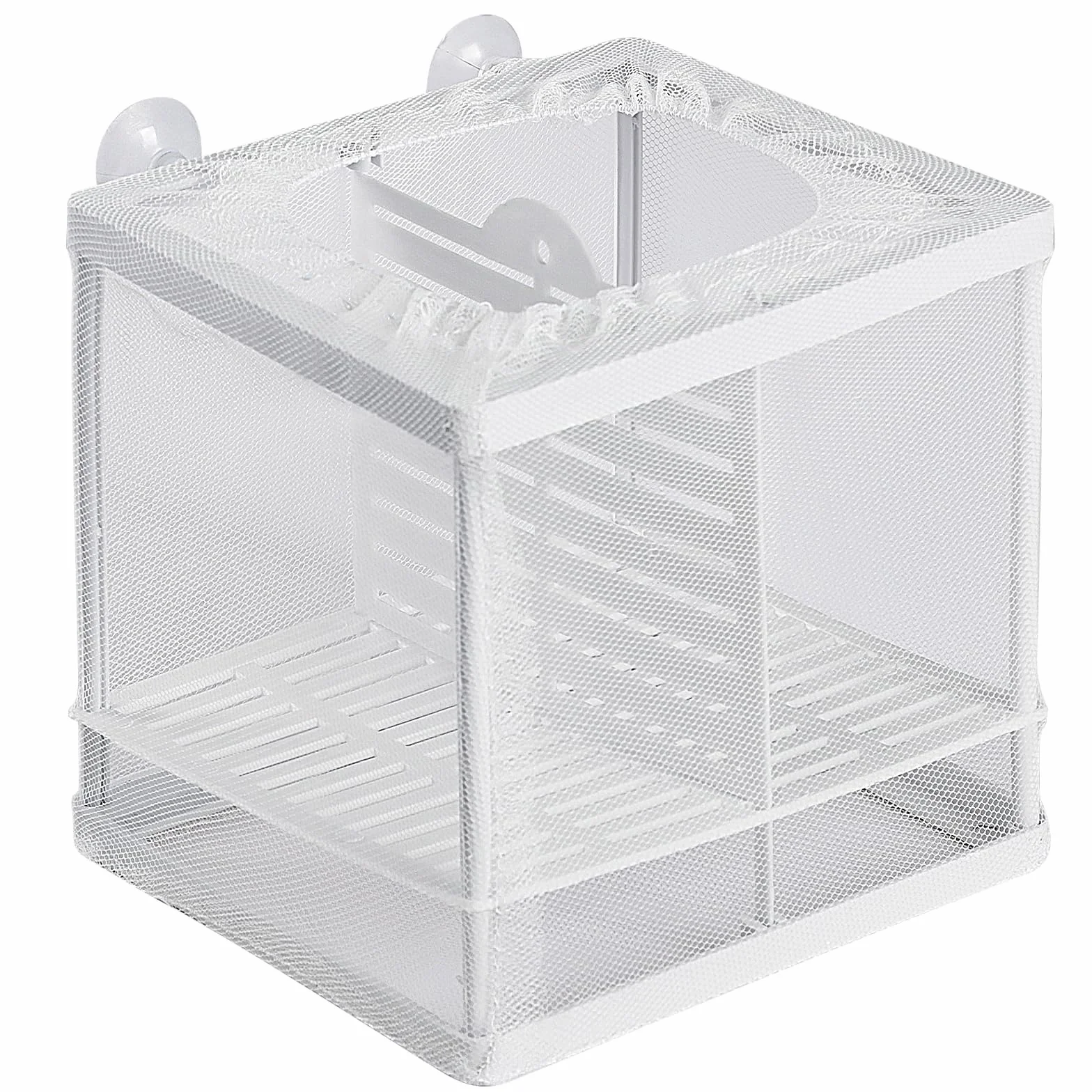 Pawfly Filet d'élevage pour Aquarium boîte de Reproduction Maille Nylon ventouses Filet de séparation écloserie incubateur alevins crevettes Betta