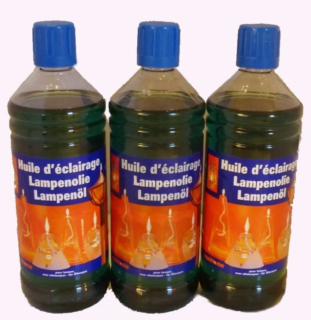 Huile de paraffine verte pour lampe 3 x 1L