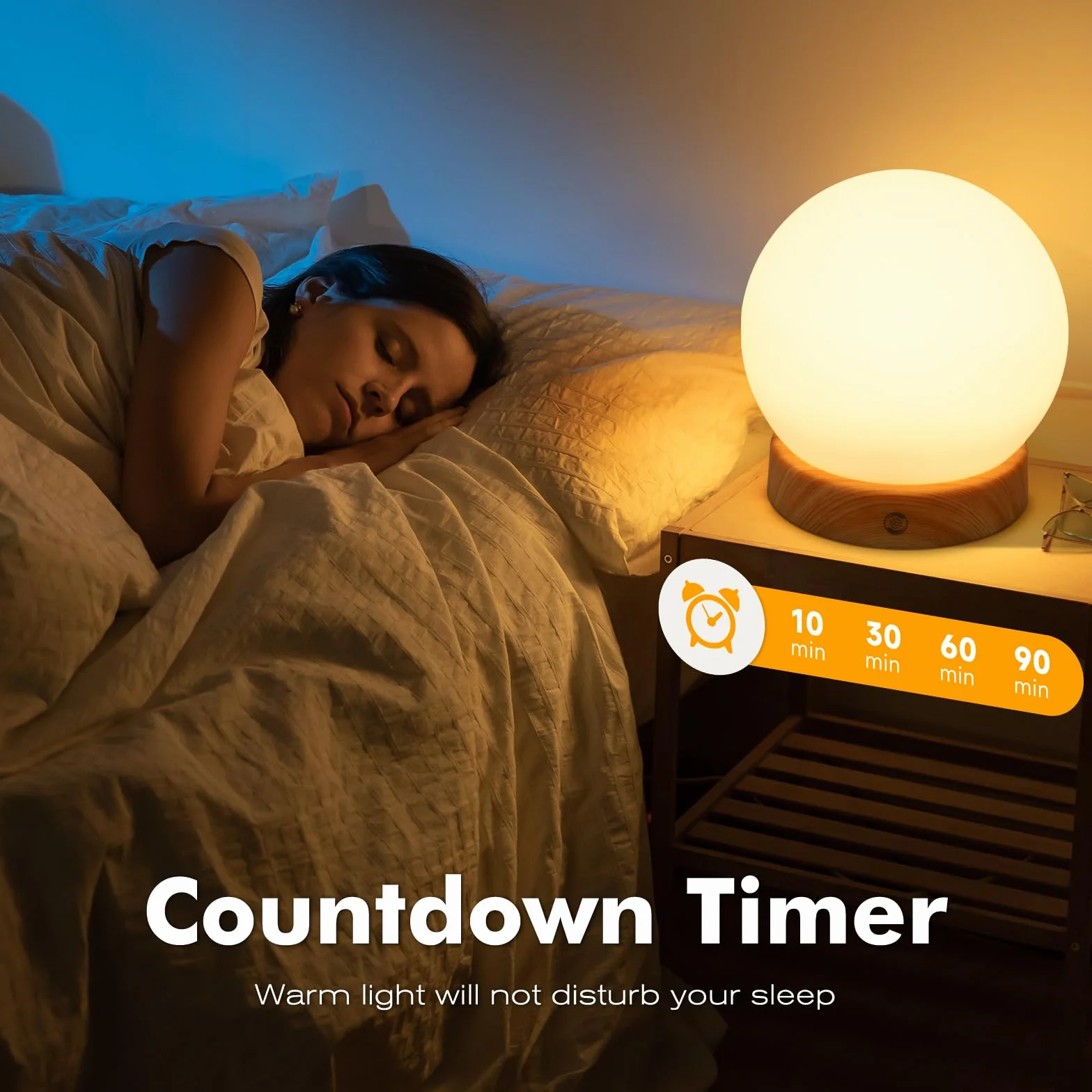 Lampe de luminothérapie 10.000 Lux, lumière du jour, télécommande, 3 températures de couleur, LED sans scintillement ni UV