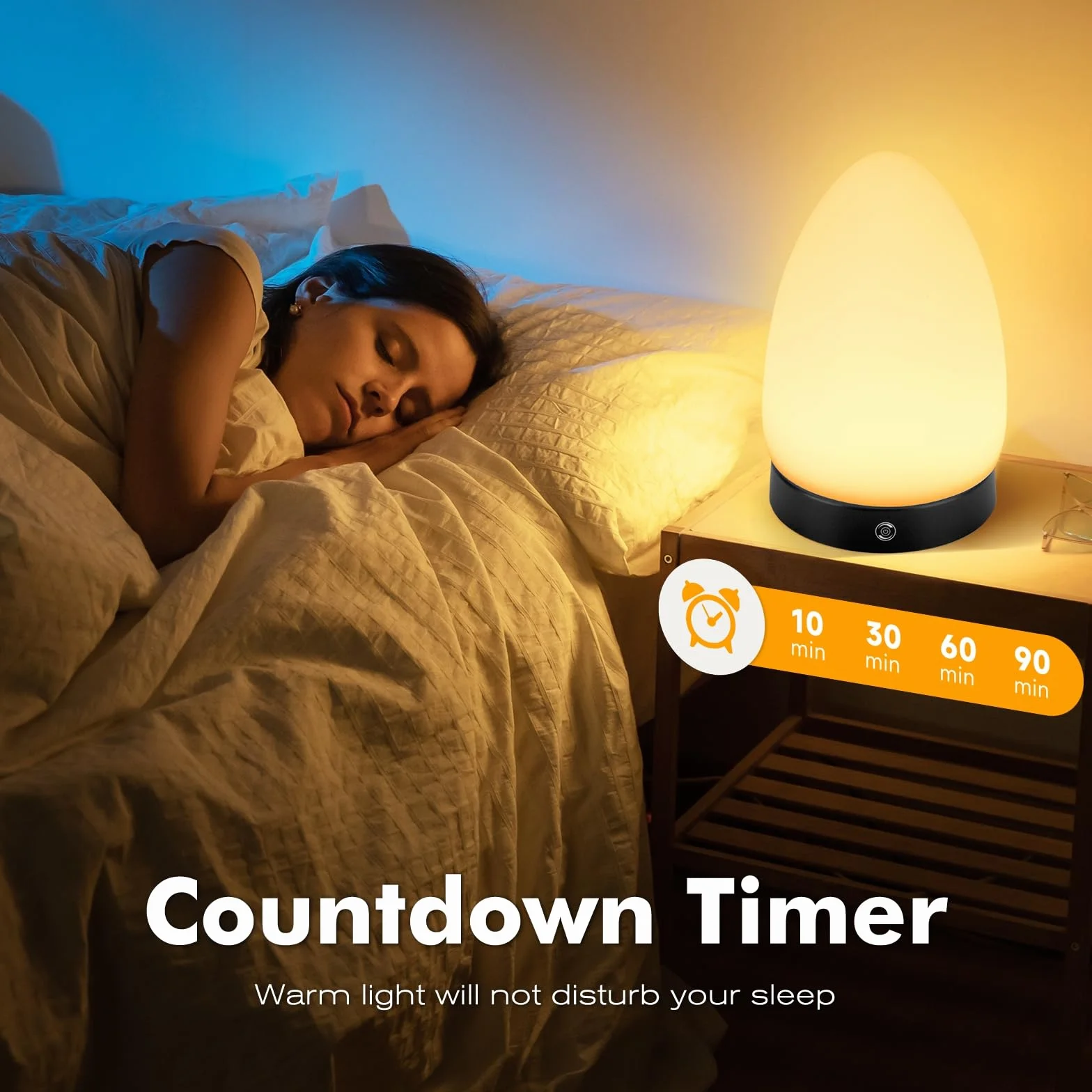 Lampe de luminothérapie 10.000 Lux avec télécommande, 3 températures de couleur, LED sans scintillement