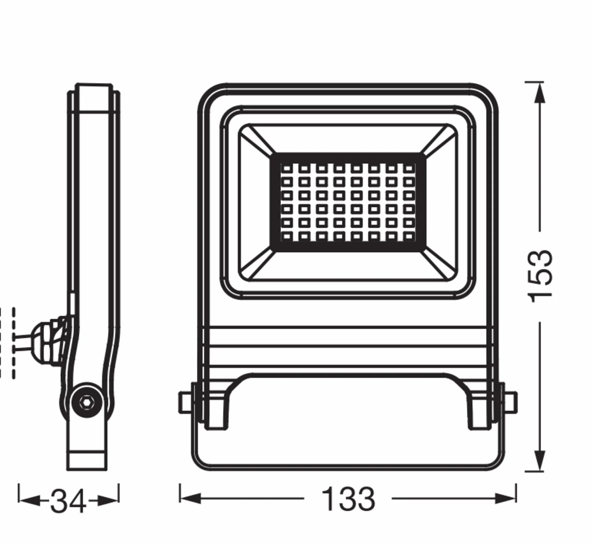 Osram ENDURA FLOOD PC 30W LED Projecteur 4000K 3000lm IP65 100lm/W 2-Pack