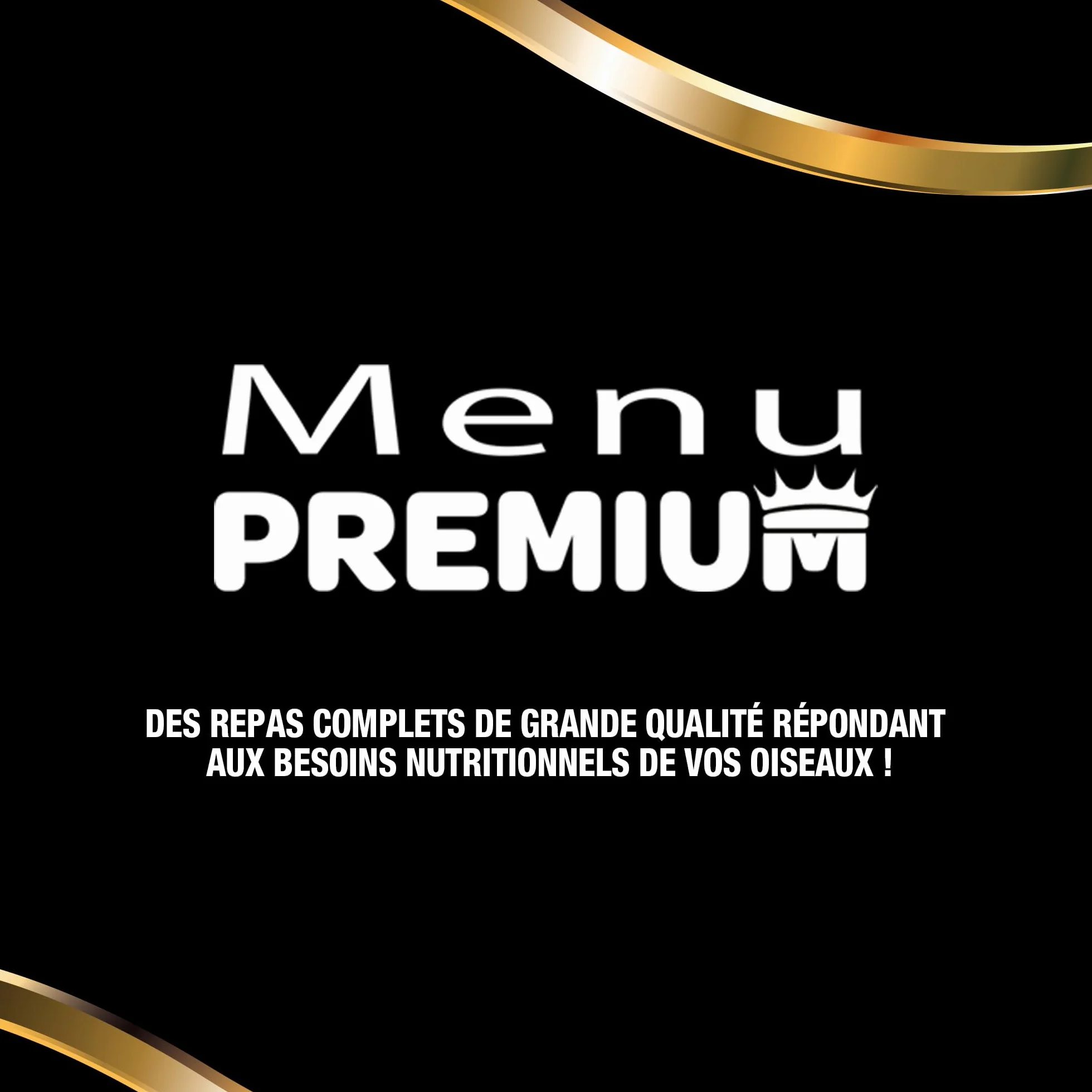 Menu Premium pour Perruches Mélange de Graines Céréales et Fruits 1 kg