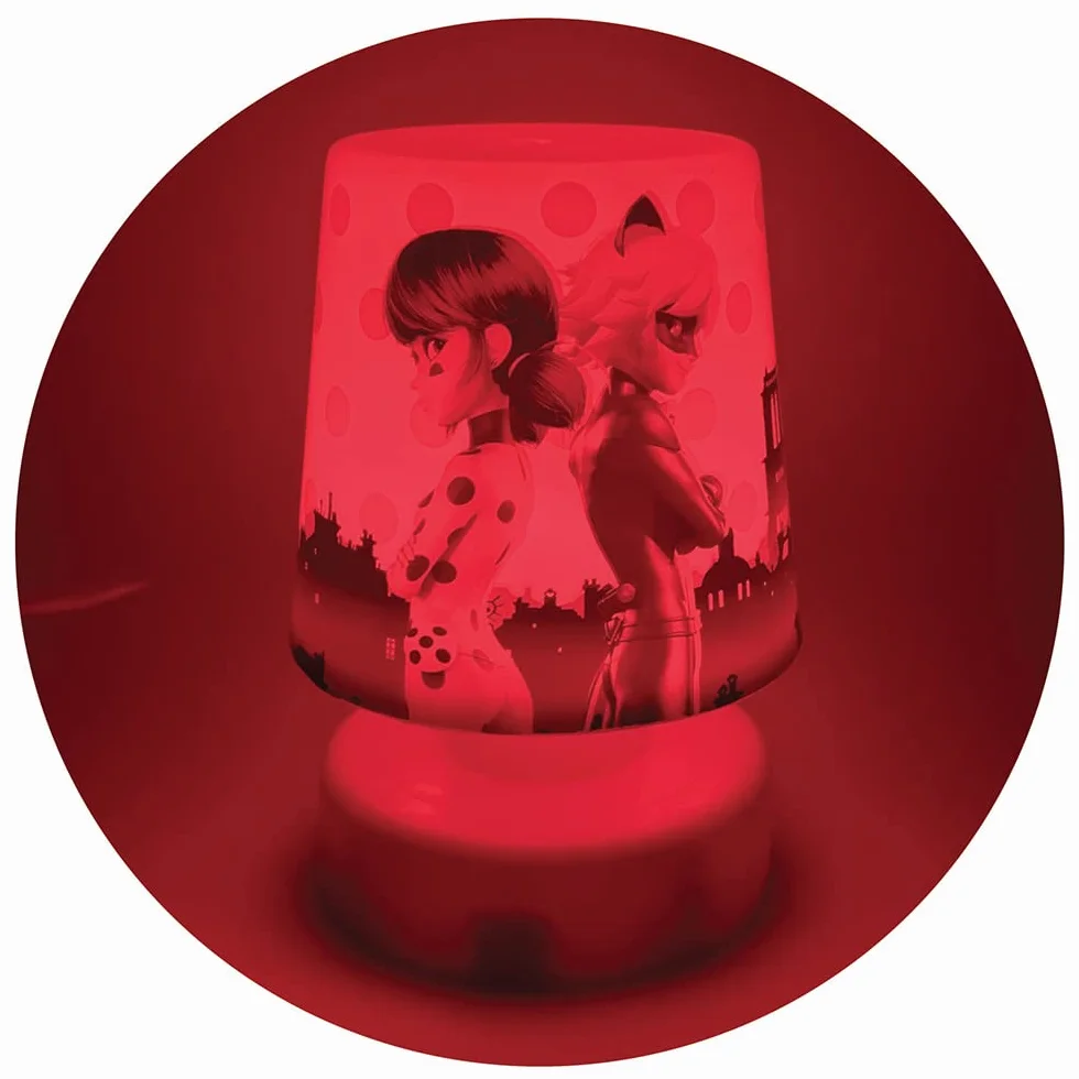 MIRACULOUS FUN HOUSE LADYBUG Veilleuse lampe poussoir H.11.5 x Ø 7.5 cm pour enfant