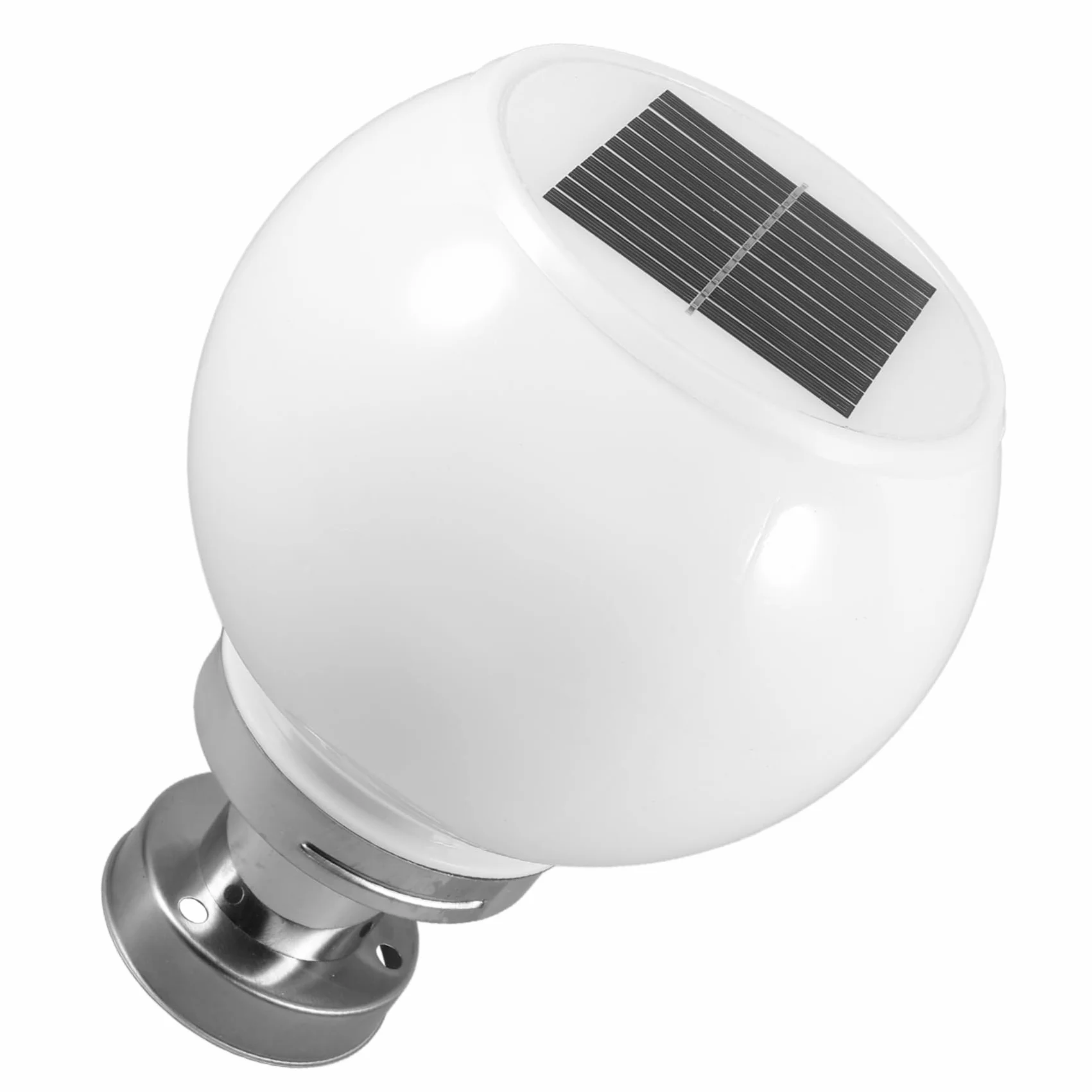NUOBESTY Lampe Solaire Extérieure LED 10.04 Pouces Étanche pour Pilier Rond Éclairage Jardin