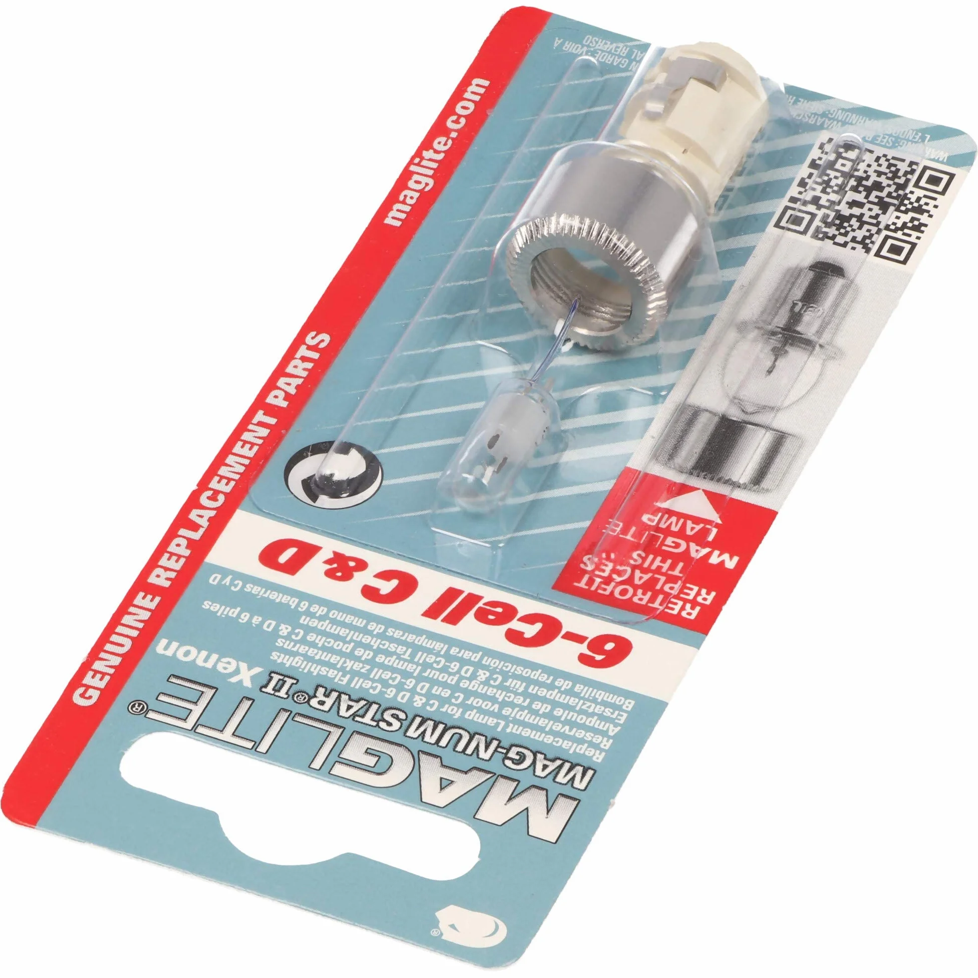 Mag-Lite LWSA601 6 C-/D-Cell Krypton White Star Ampoule Verre Transparente