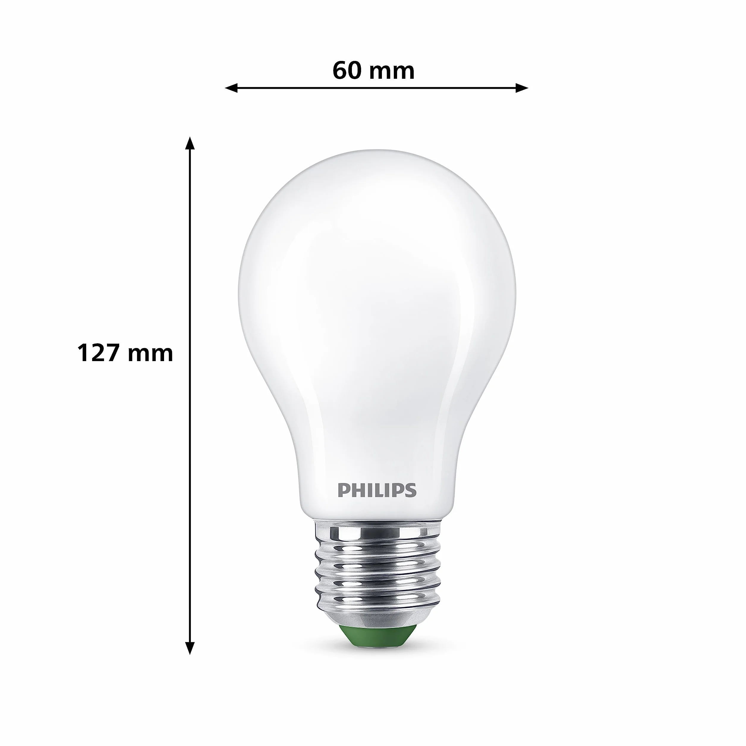 Philips Lot de 3 Ampoules LED E27 60W Blanc Chaud 2700K Dépolie