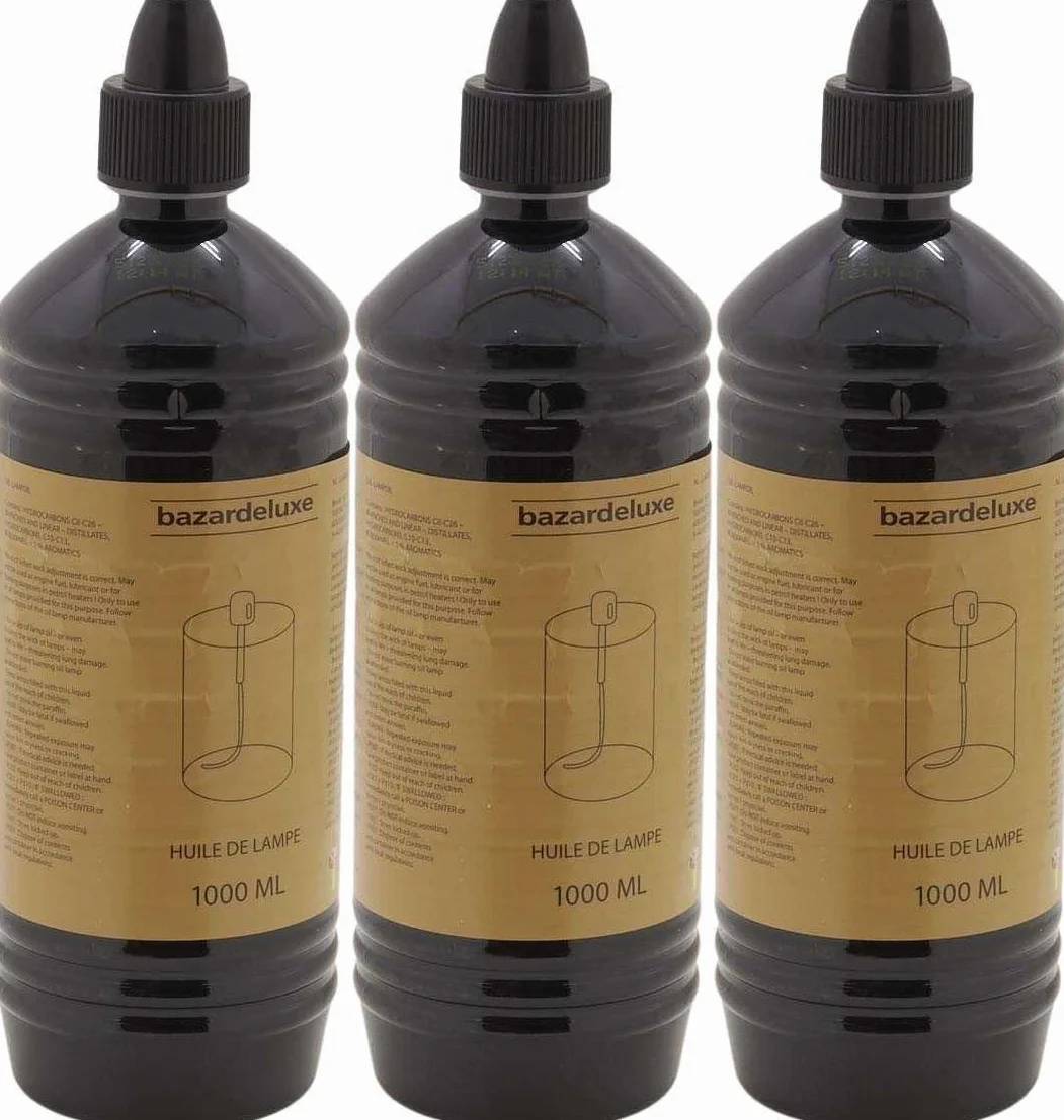 Huile de Paraffine pour Lampe Lot de 3