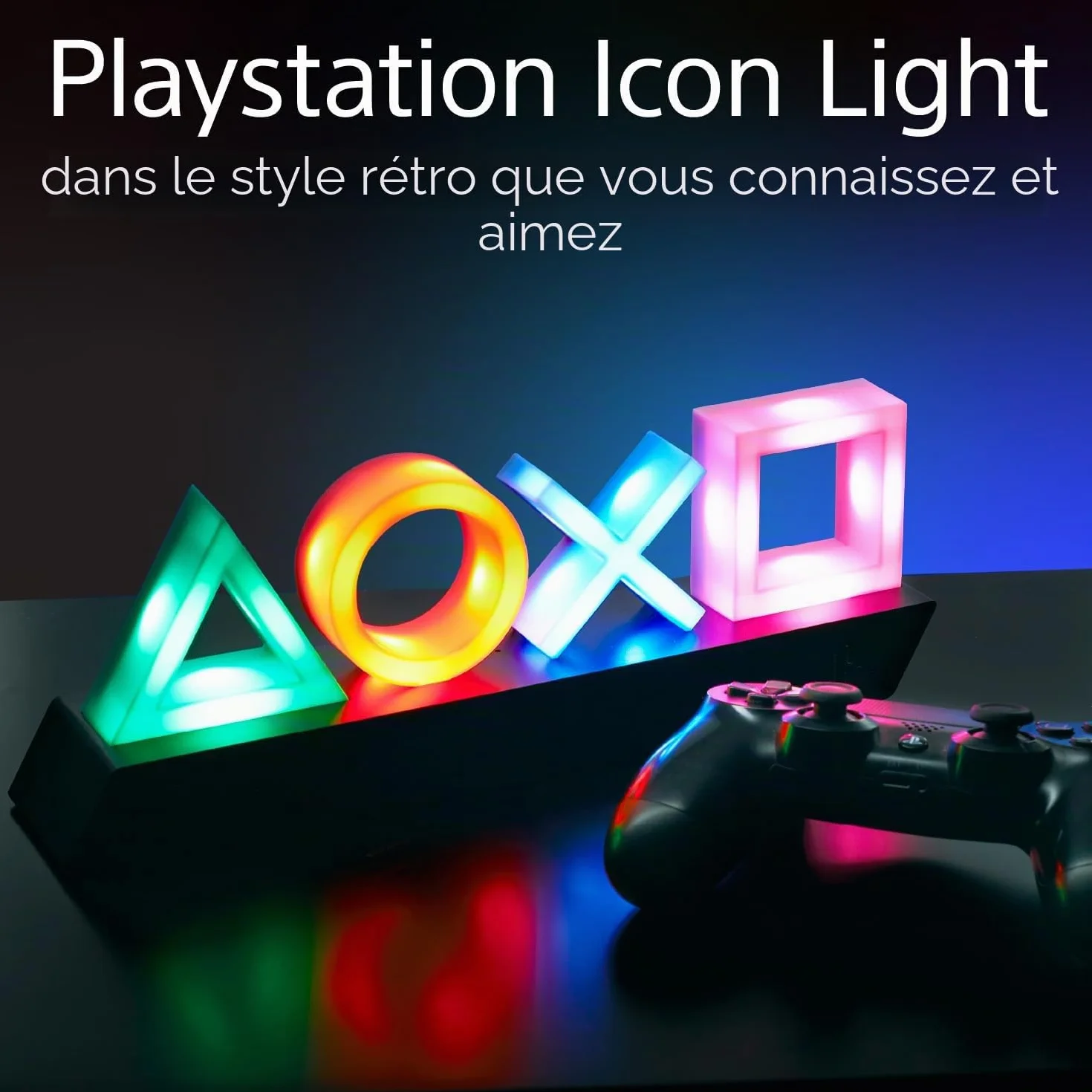 Paladone PlayStation Lumières Icones à 3 Modes - Réagit à la Musique