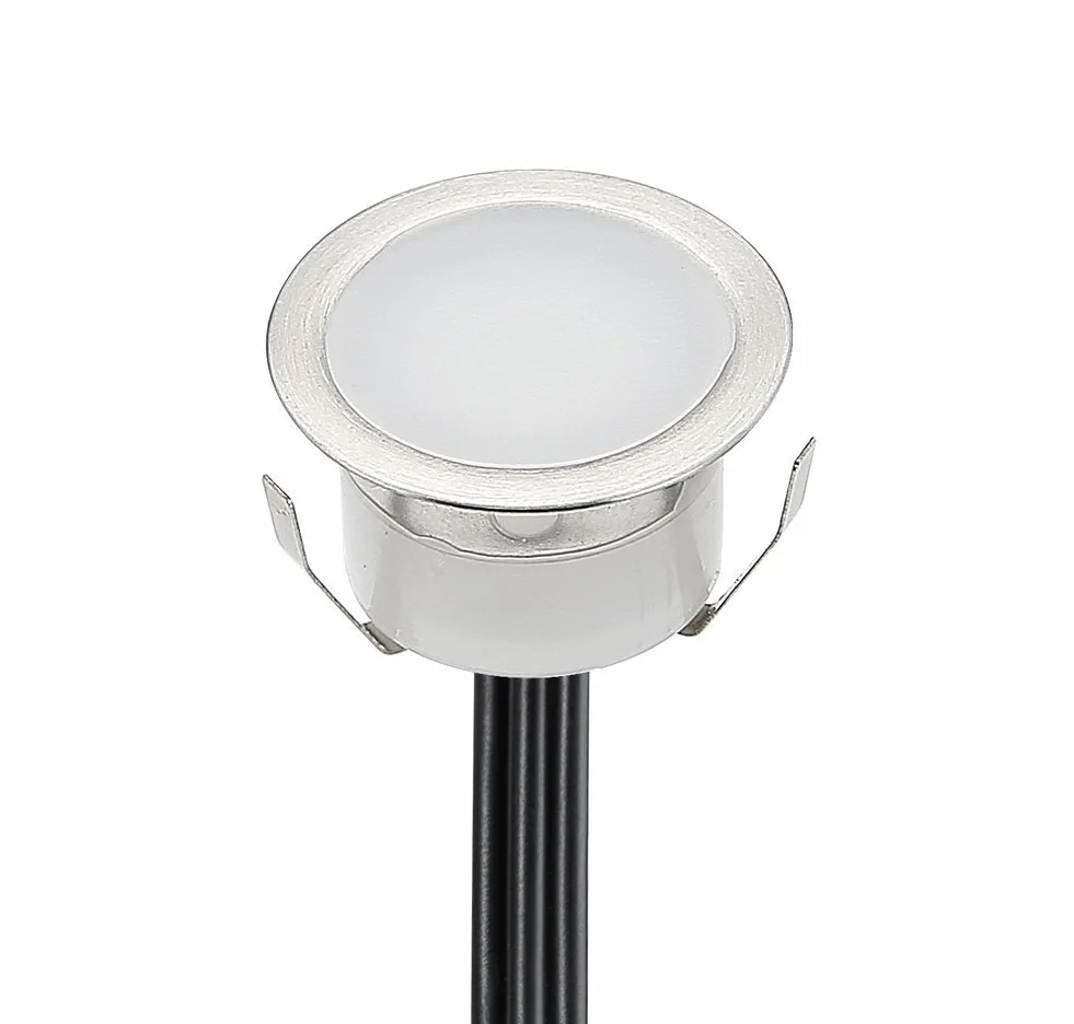 LED Spot Encastrable Extérieur Ø30mm DC12V Blanc Chaud IP67 Étanche 6 Pièces