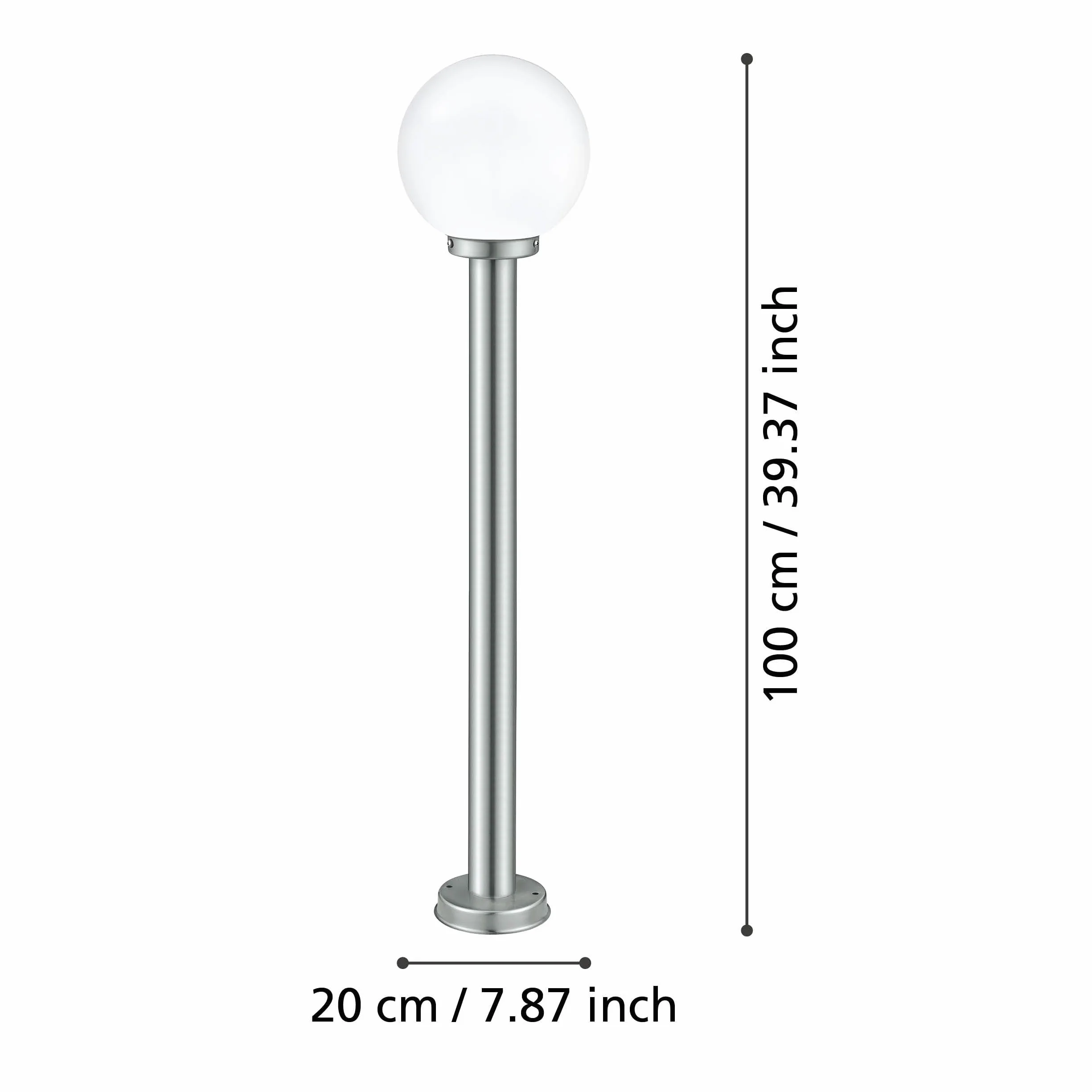 Eglo Lampe Socket Verre E27 Blanc