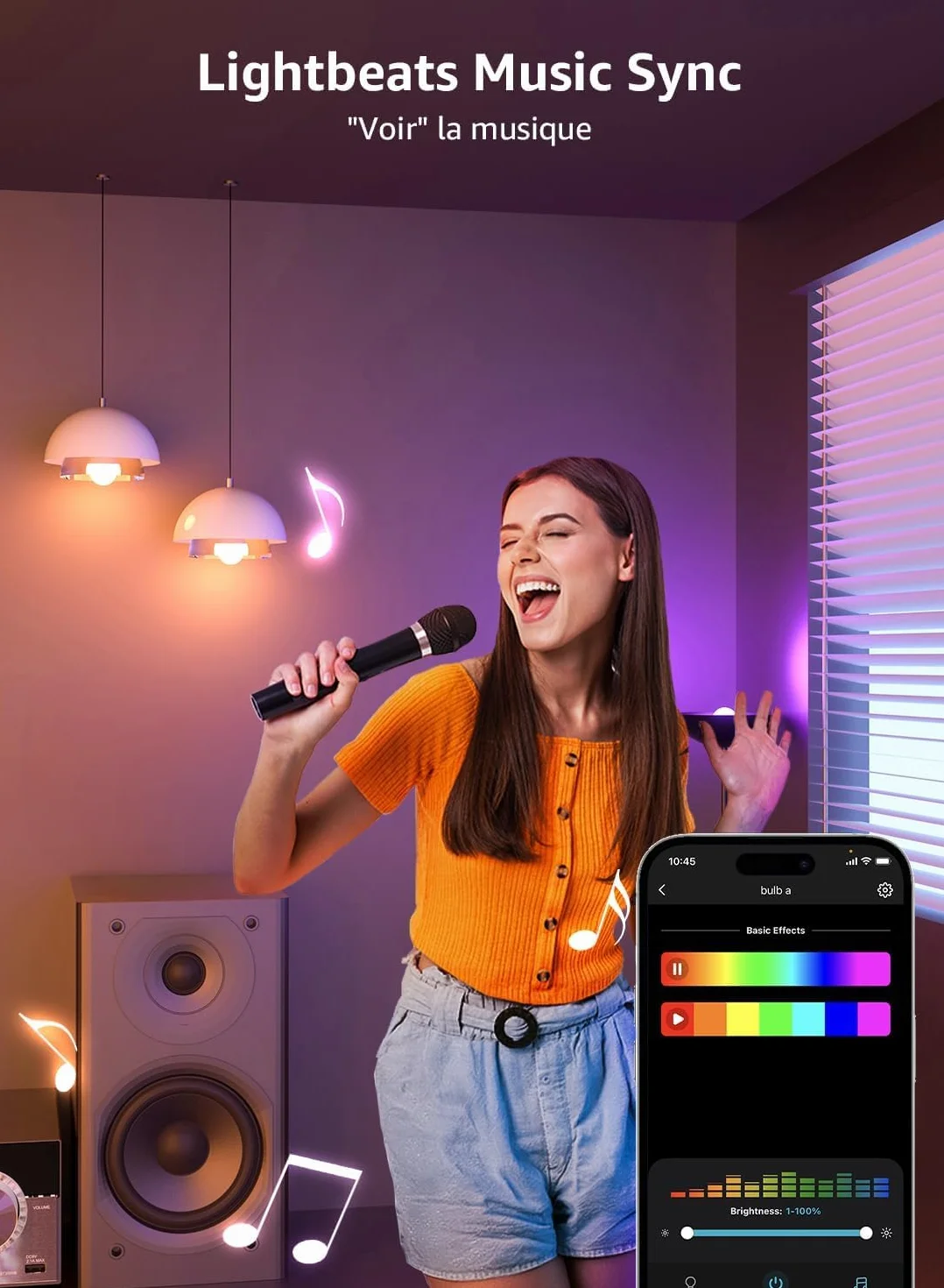 Lepro B1 IA Ampoule Connectée WiFi E27 LED RGB+CCT 2700K-6500K Compatible Alexa/Google Assistant, 2 pcs