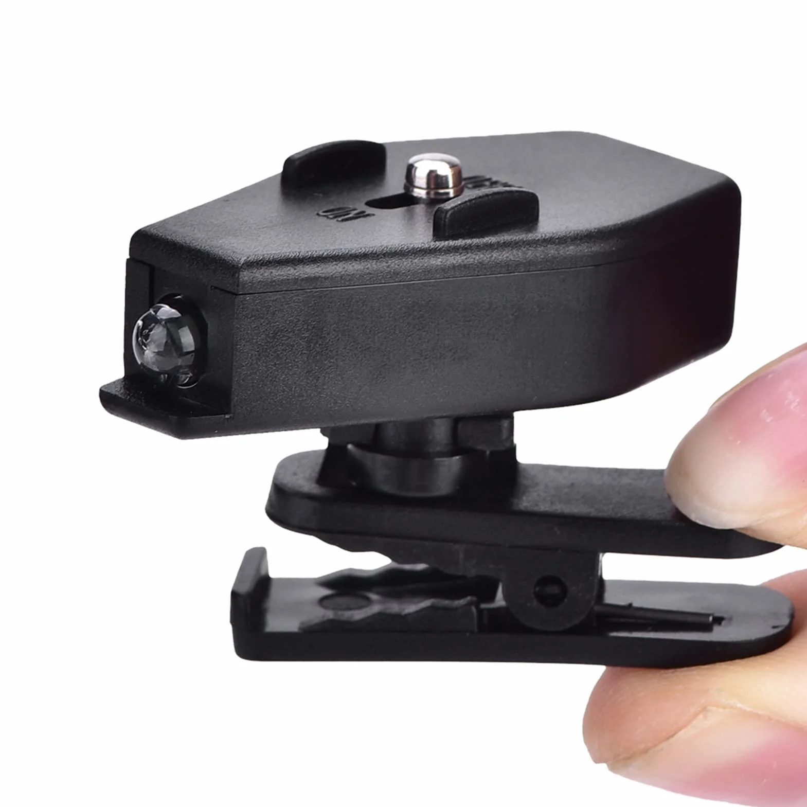 Lampe LED à pince pour lunettes, rotation 360°, portable mains libres