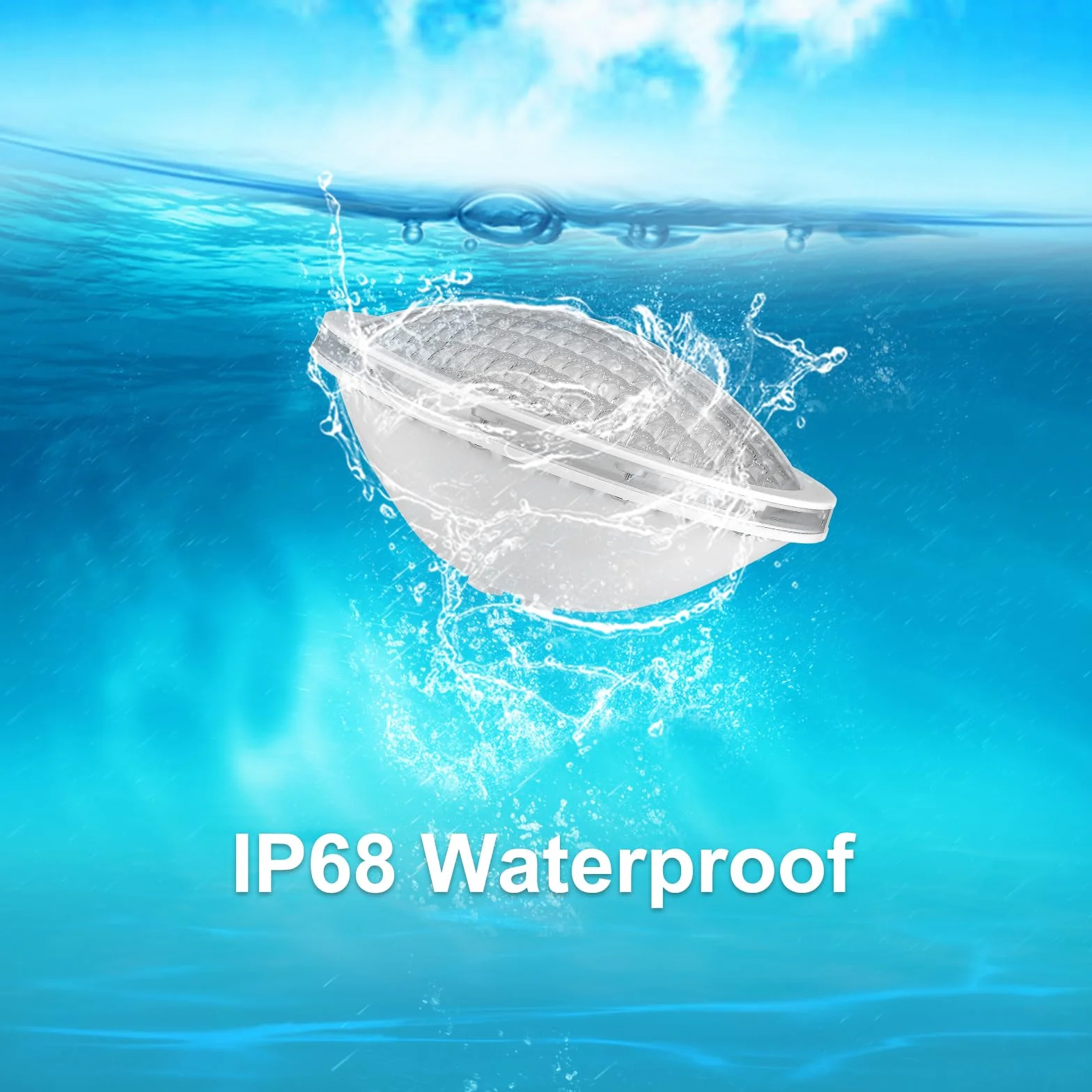 Projecteur Piscine LED PAR56 20W RGB Dimmable 800lm IP68 12V AC avec Télécommande