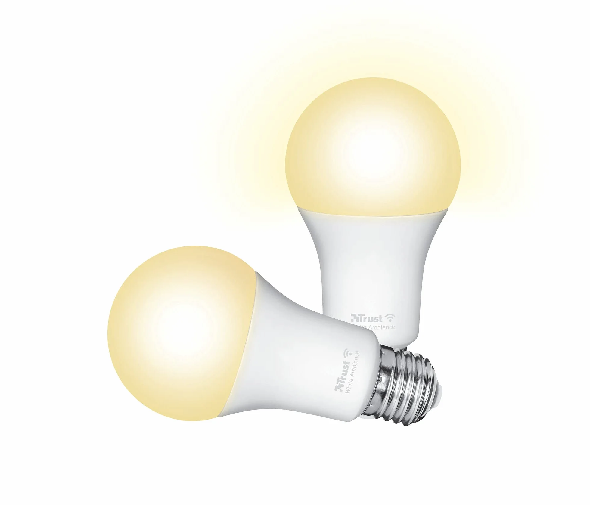 Ampoule Connectée WiFi E27 Compatible Alexa Google Home, Dimmable Sans Hub, 2.4GHz LED Lampe Blanc Chaud Froid, Lot de 2