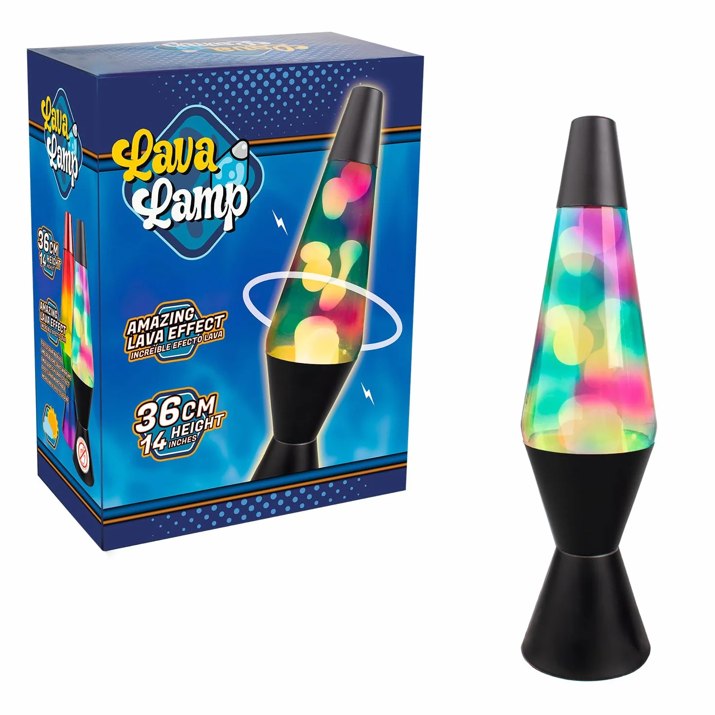 Lampe Lave Enfant Noire 40 Cm Lava Lamp Magma