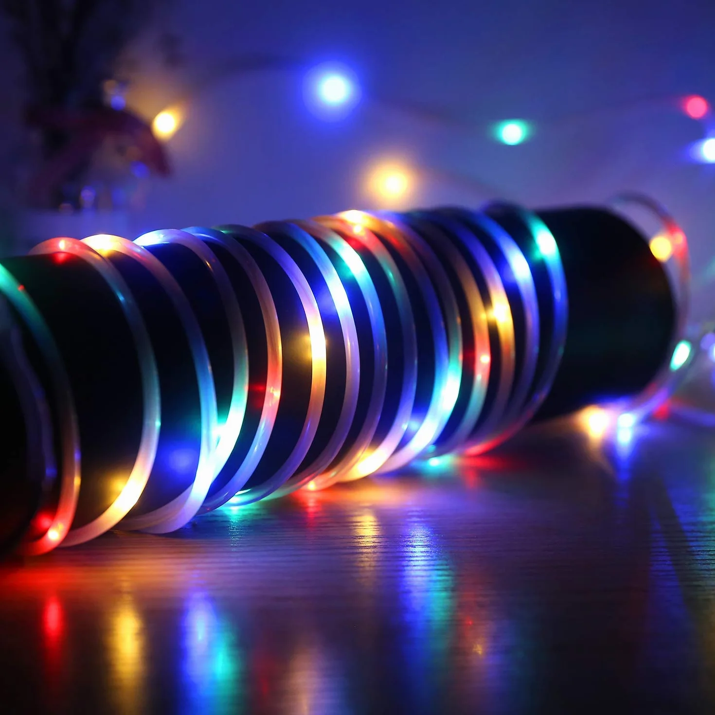 Lumières de corde LED 10M USB 100 LED IP65 Fil de cuivre Fée Décorations Noël
