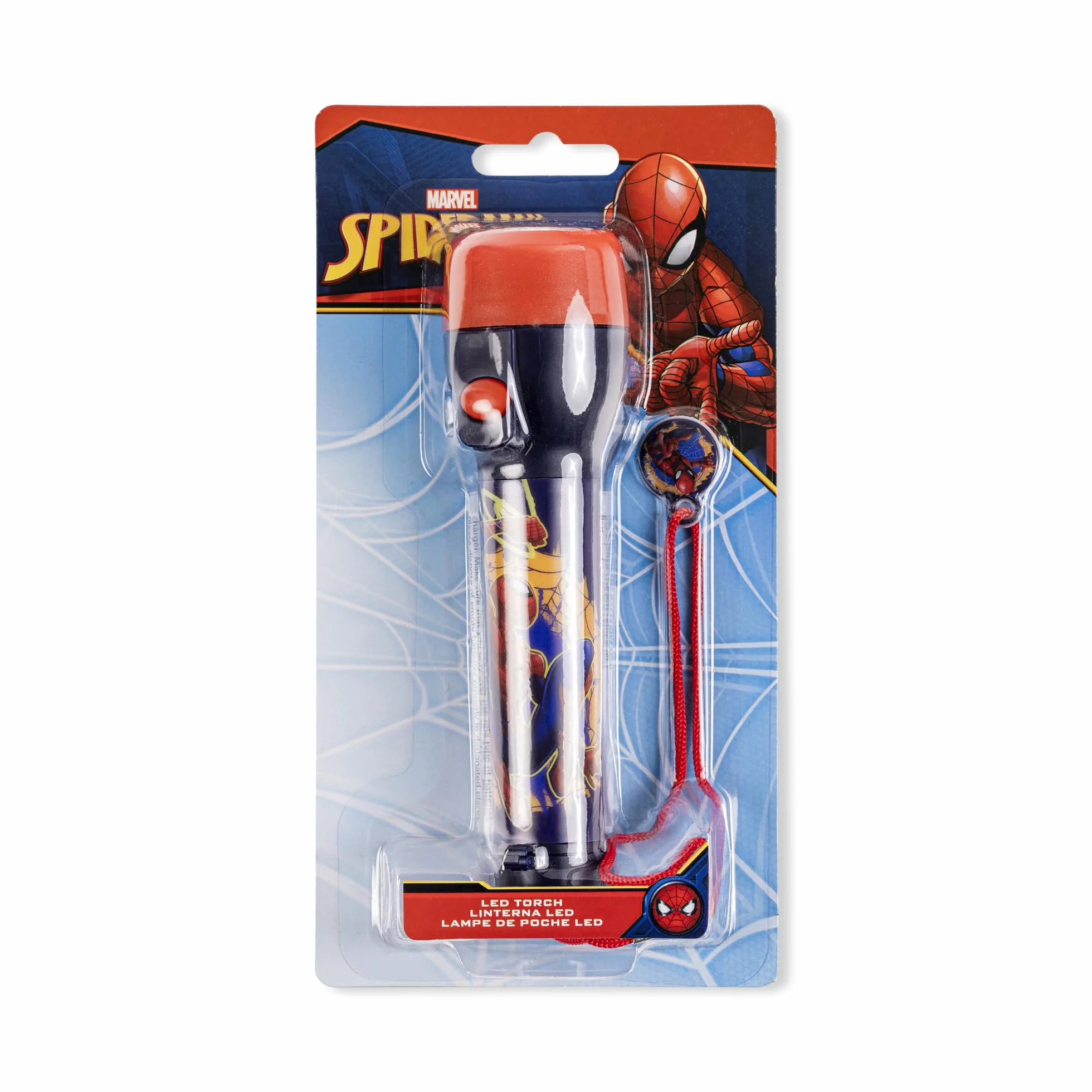 Disney Spiderman Lampe Torche LED 16 cm Plastique Antidérapant Plein Air Camping Randonnée