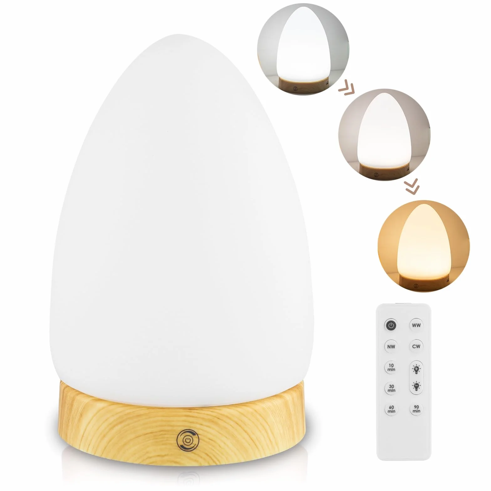 Lampe lumière du jour 10 000 lux luminothérapie dépression spectre complet 3 couleurs 4 luminosité réglables