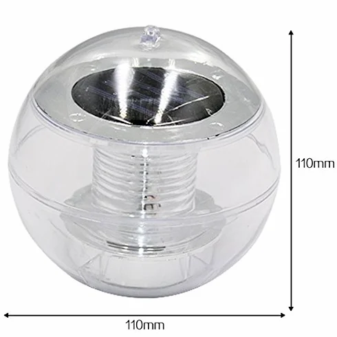 Lampe Solaire LED Flottante Boule, Lumière de Piscine colorée, Plein air Patio