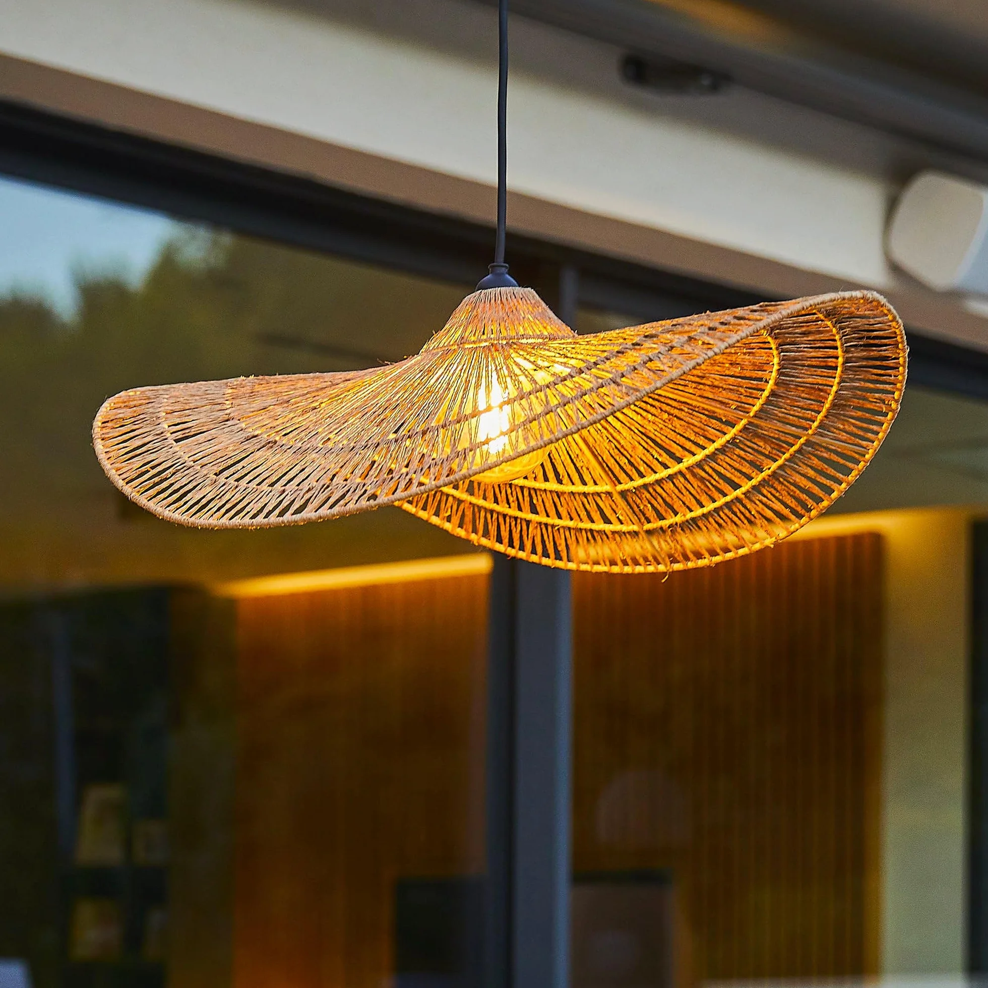 Lumisky MARBELLA OUTDOOR CABLE Suspension extérieure jute naturel 5m câble