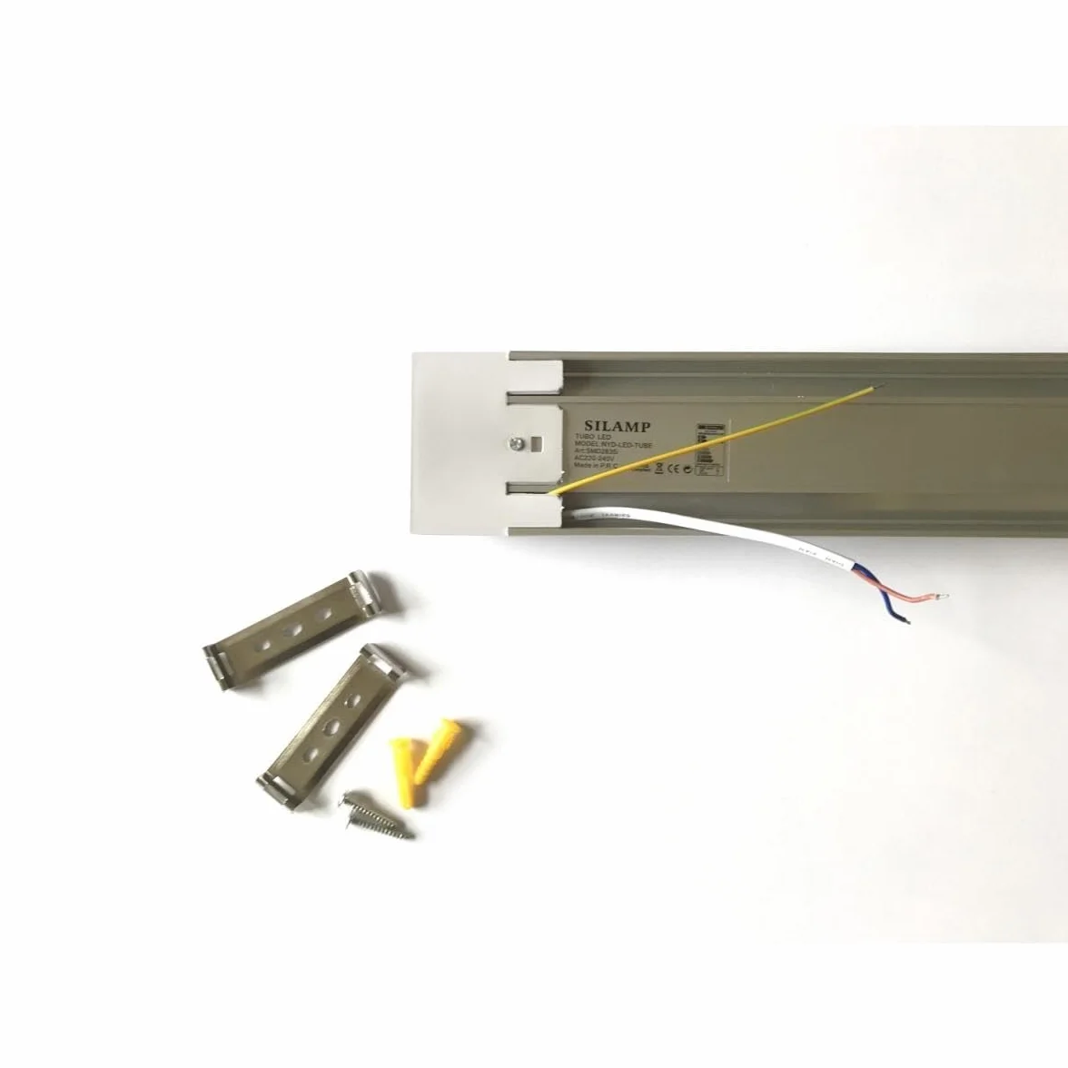 SILAMP Réglette LED 60cm 18W Blanc Neutre 4000K-5500K