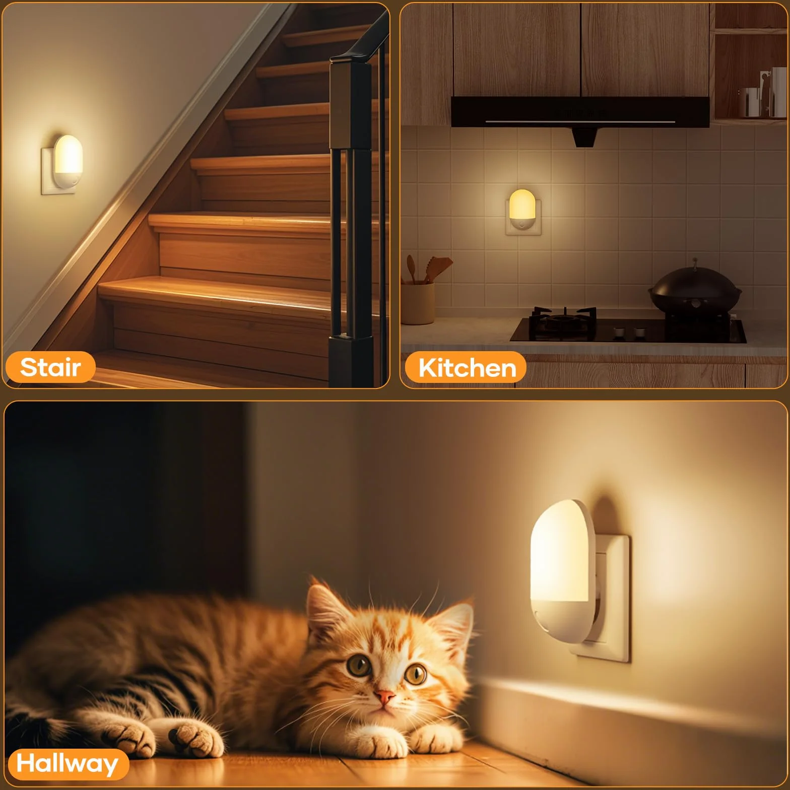 LED Veilleuse Enfant Adulte avec Télécommande, 3 Niveaux Luminosité, Minuterie 30/60 Min, Lumière Chaude Froide