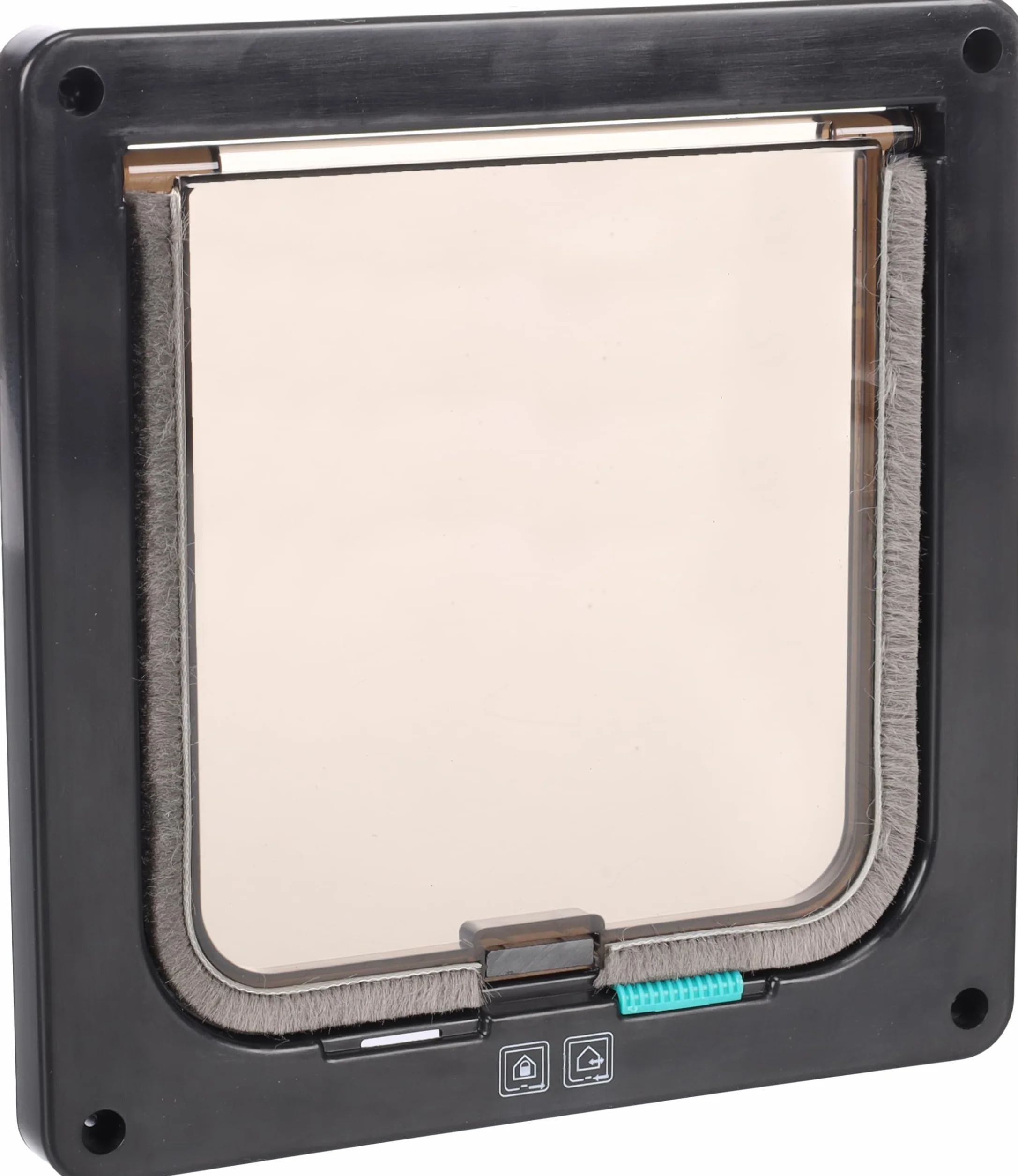 Flamingo Chatière Fanni 2 Réglages Noire Silencieuse avec Fermeture Magnétique