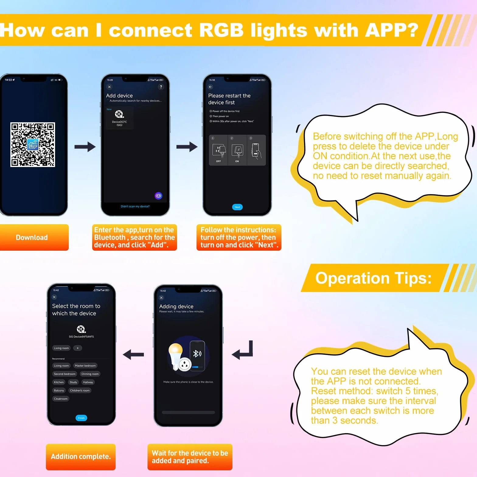 Projecteur LED RGB D'extérieur 30W avec APP Bluetooth et Télécommande, IP66 Etanche, 16 Millions de Couleurs