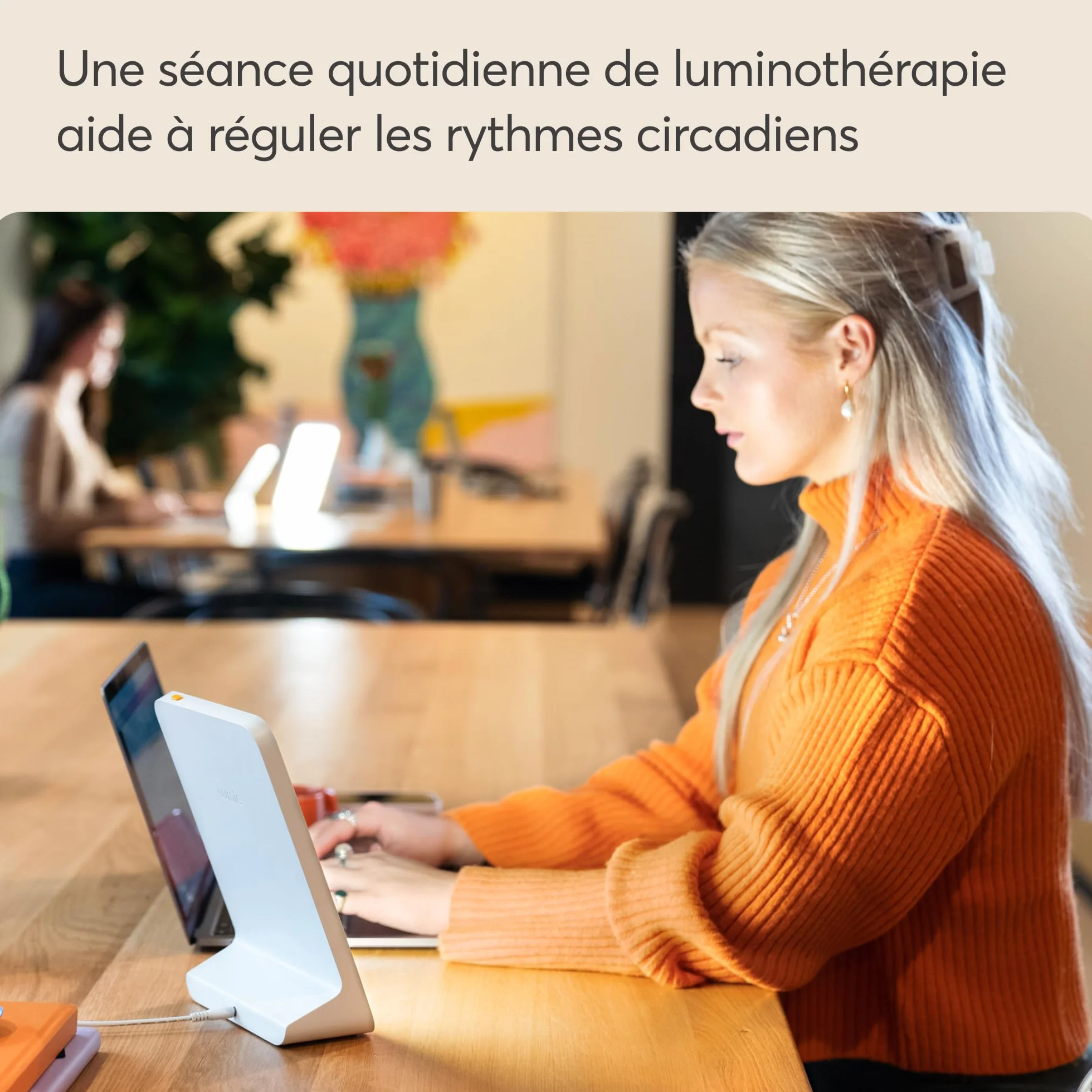 Lumie Mini lampe de luminothérapie compacte humeur énergie vigilance