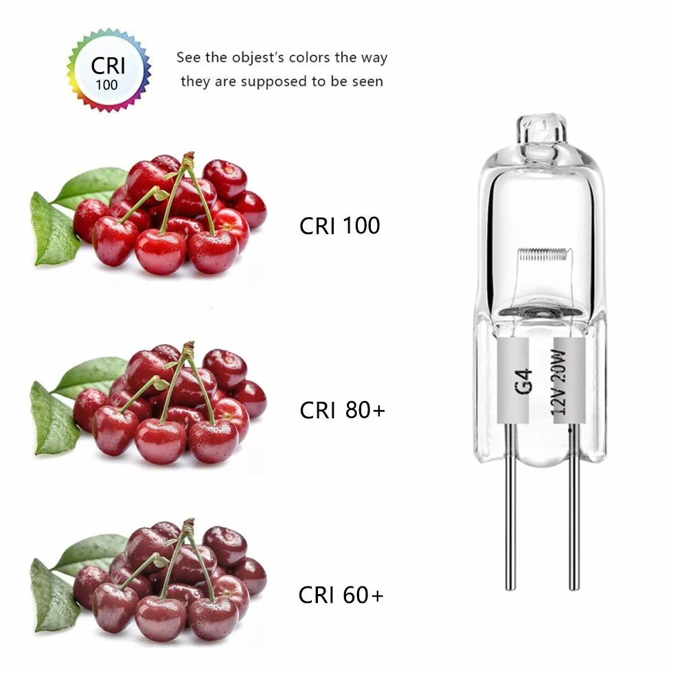 Ampoules halogènes G4 20W 12V 2700K blanc chaud 10 pièces